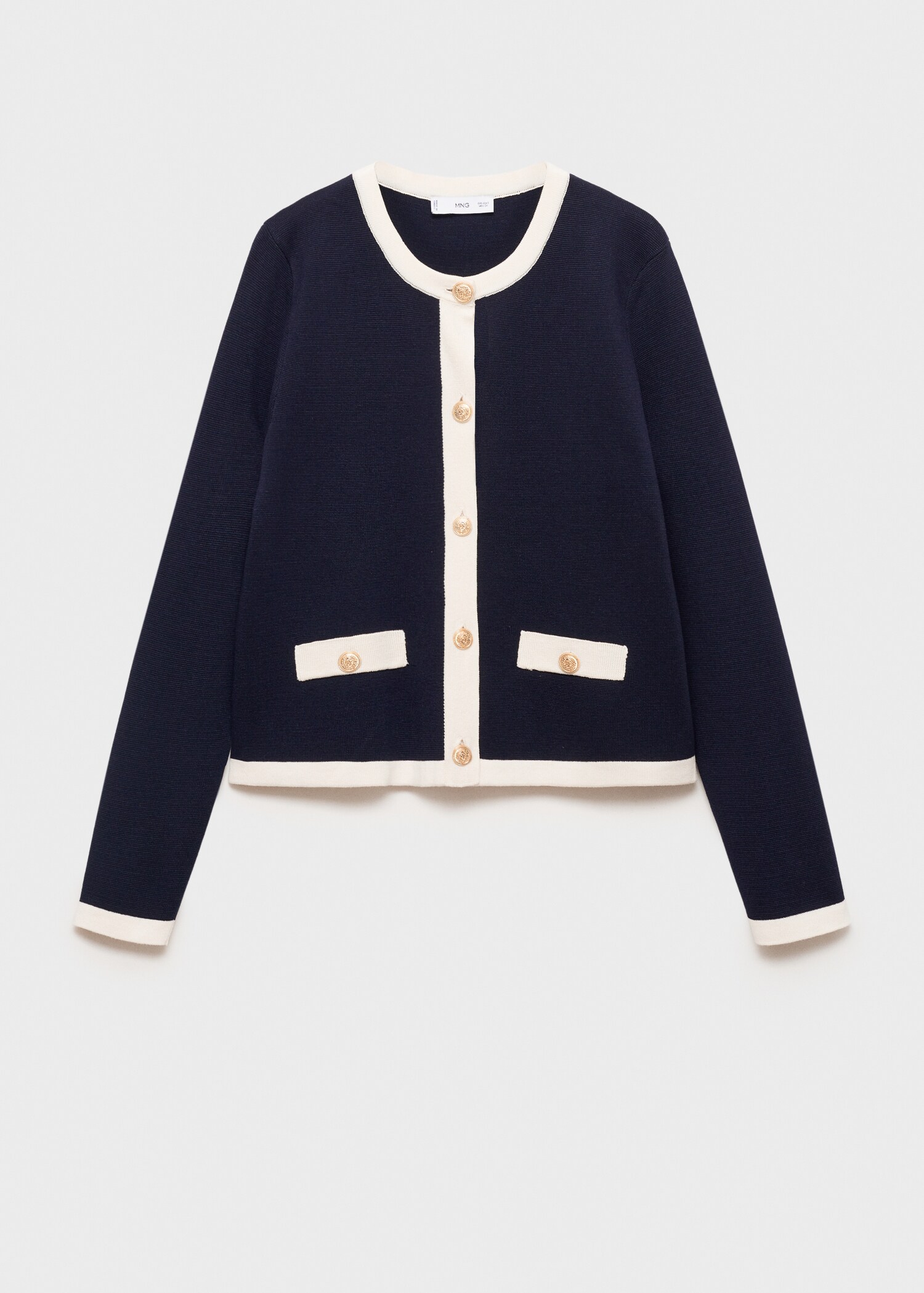 Cardigan mit Kontrastabschlüssen - Artikel ohne Model