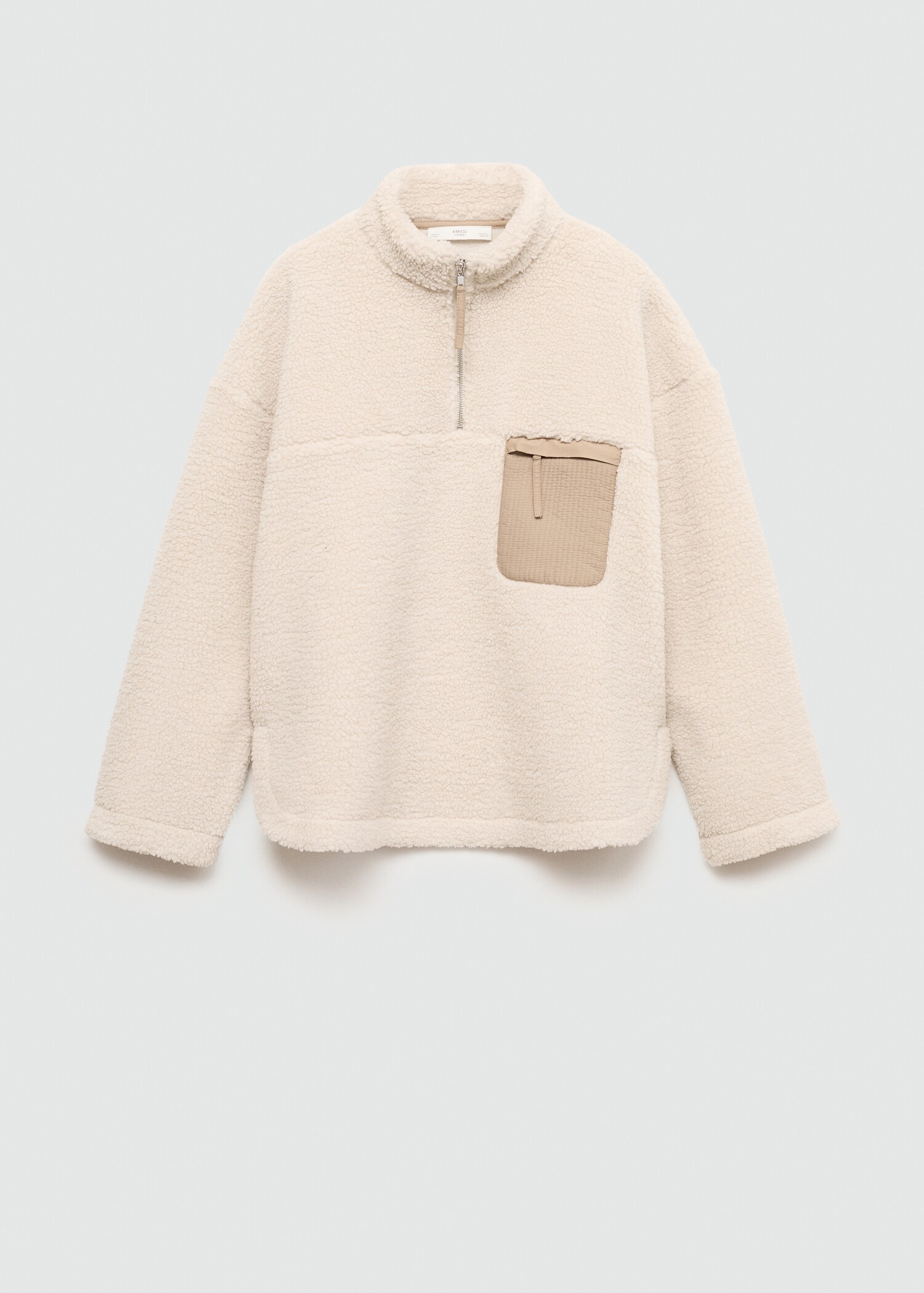 Sudadera combinada borreguito - Artículo sin modelo