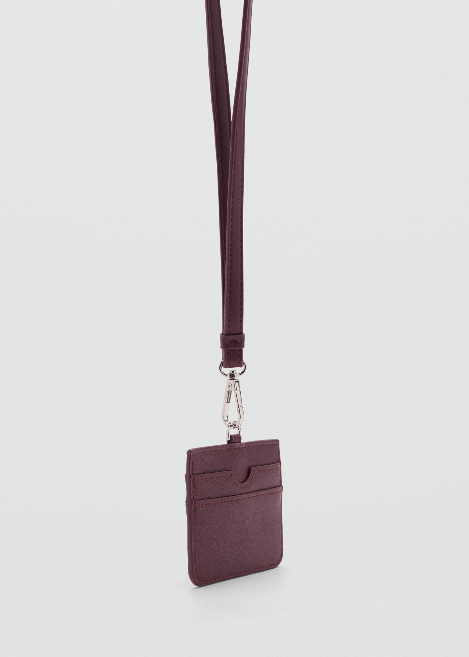 Leather-effect strap card holder - Medium plane