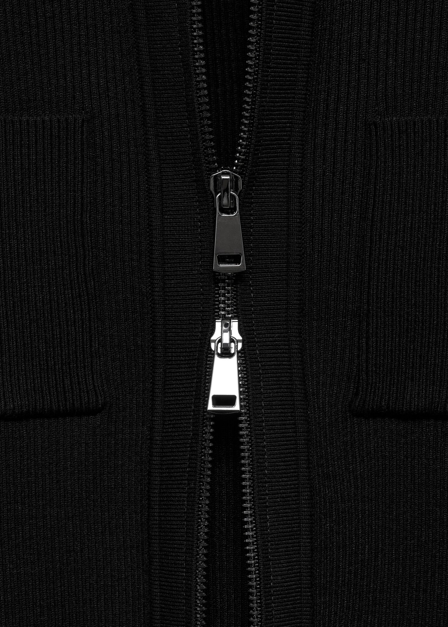 Fine-knit zip-up jacket - Details of the article 0