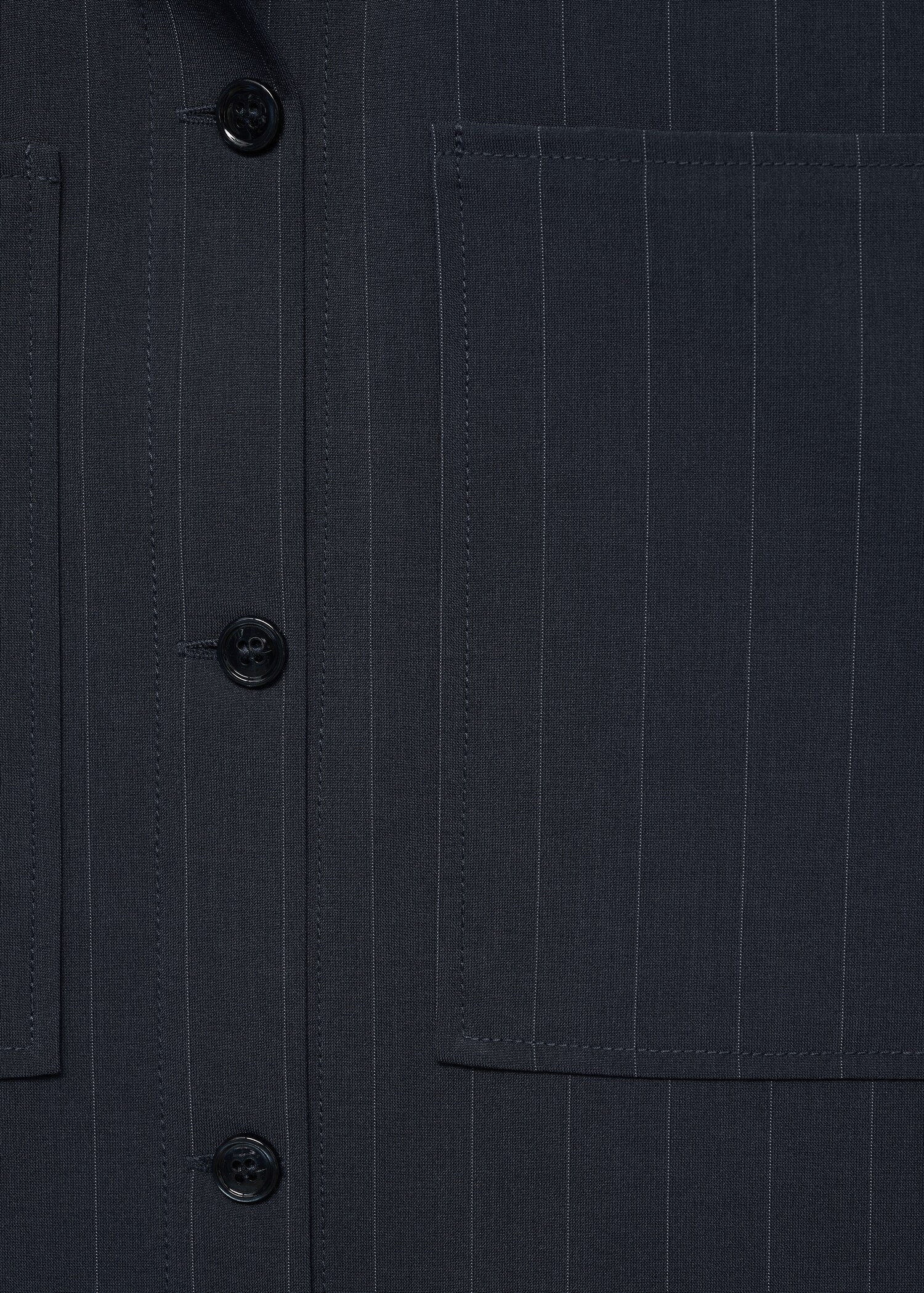 Pinstripe overshirt - Details of the article 0