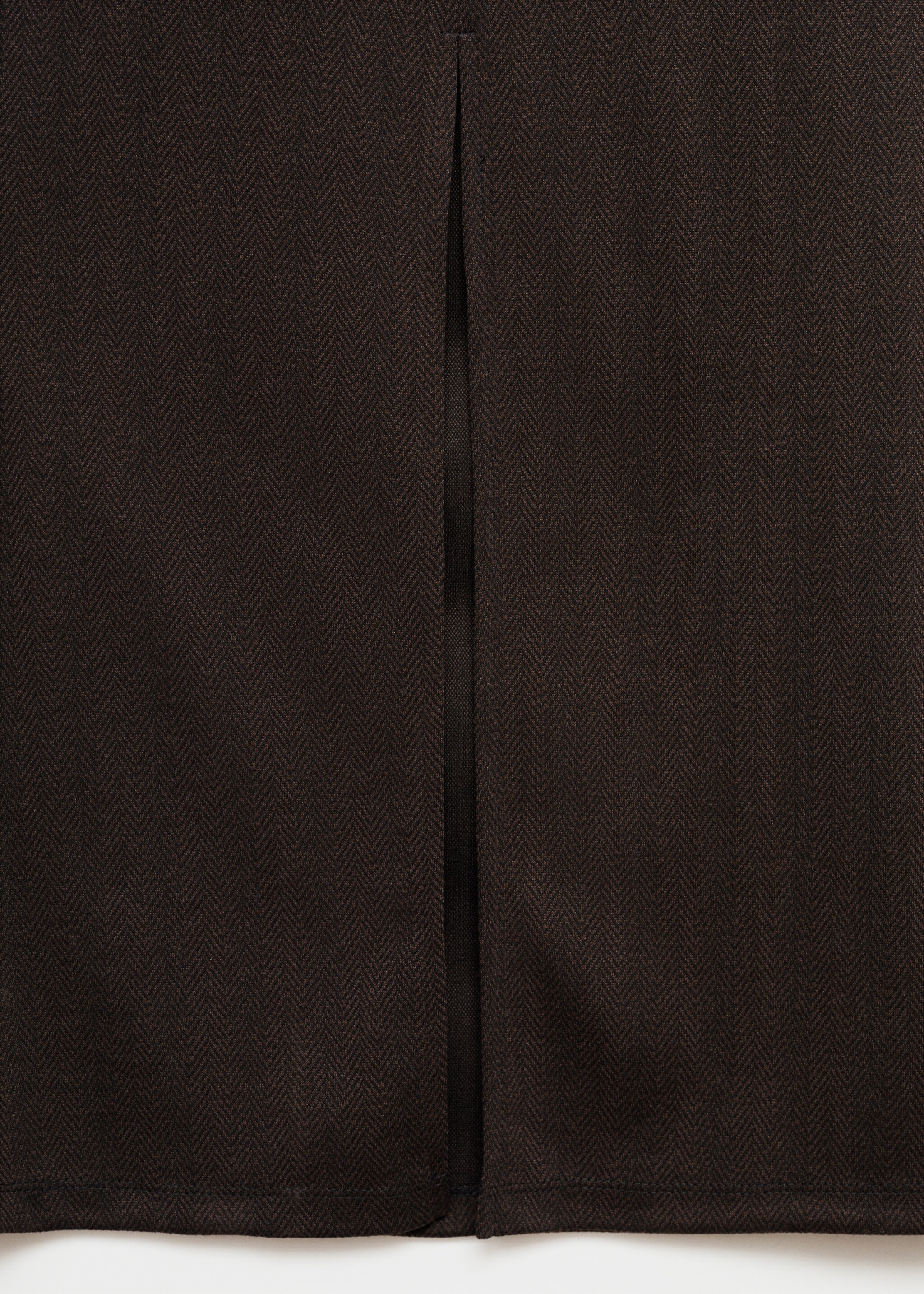 Knitted dress with gathered detail - Details of the article 0, Chocolate. Ref: 77065652-00.