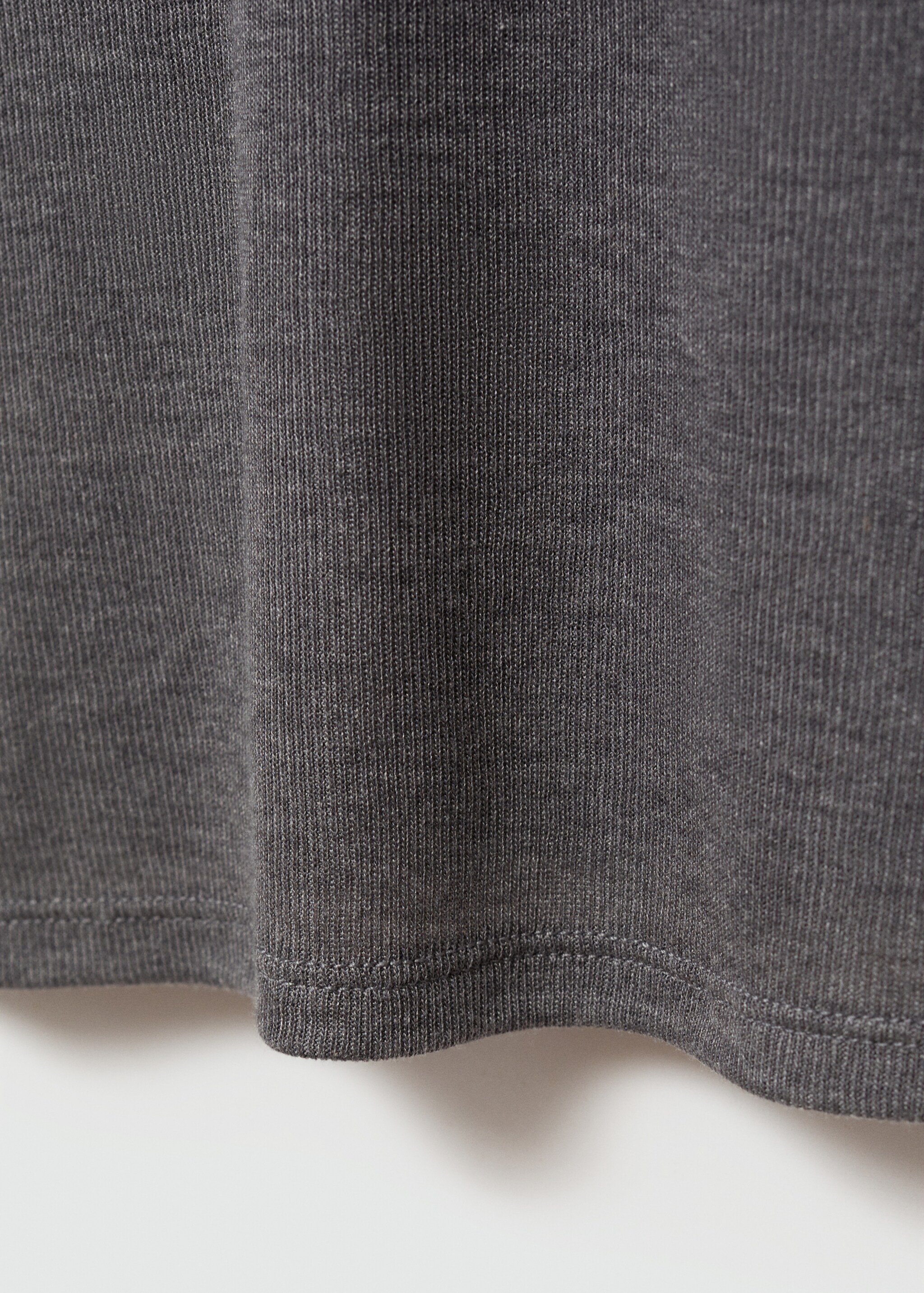 Button-down collar polo shirt - Details of the article 0, Grey. Ref: 77065653-00.