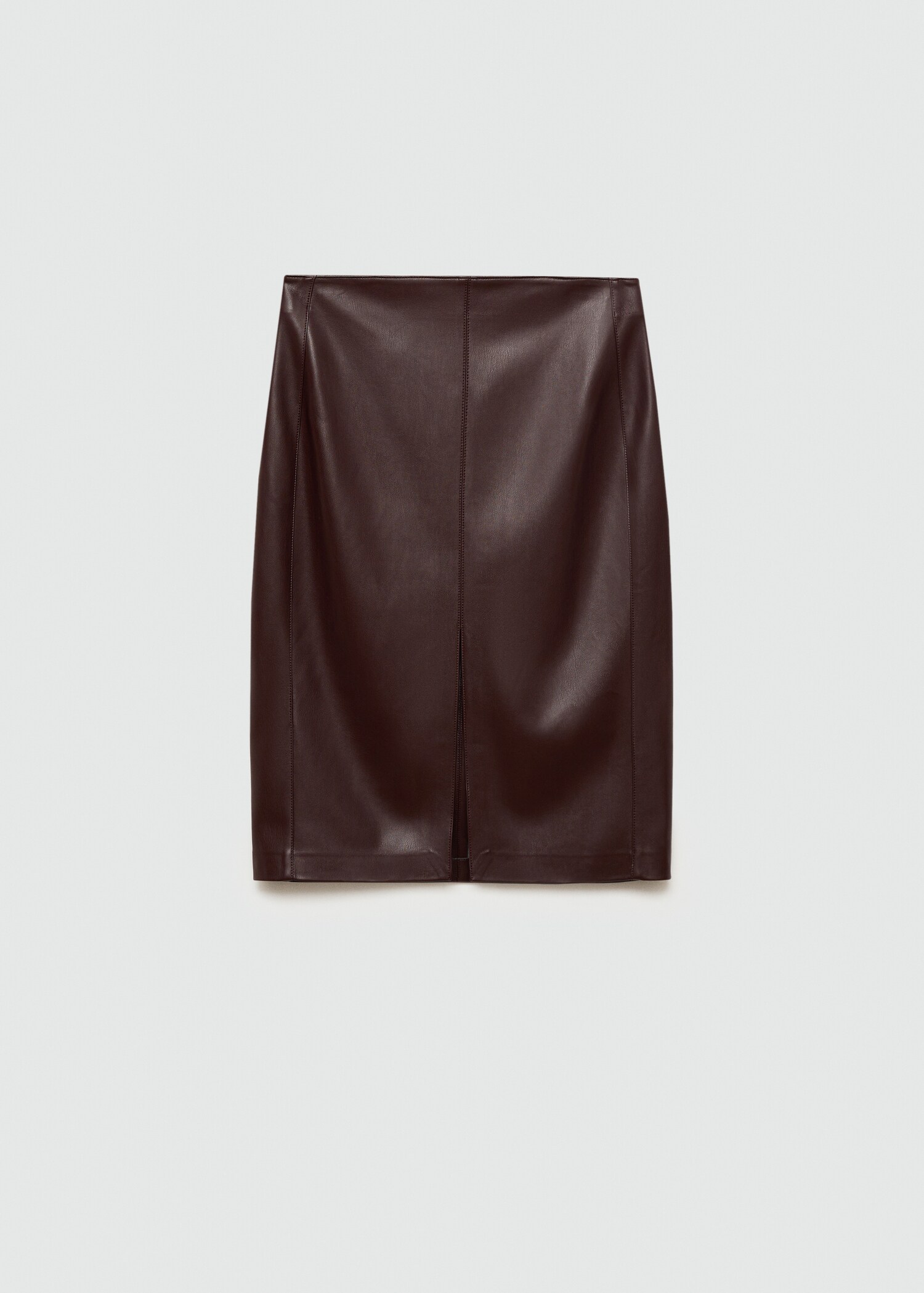 Leather-effect pencil skirt - Article without model