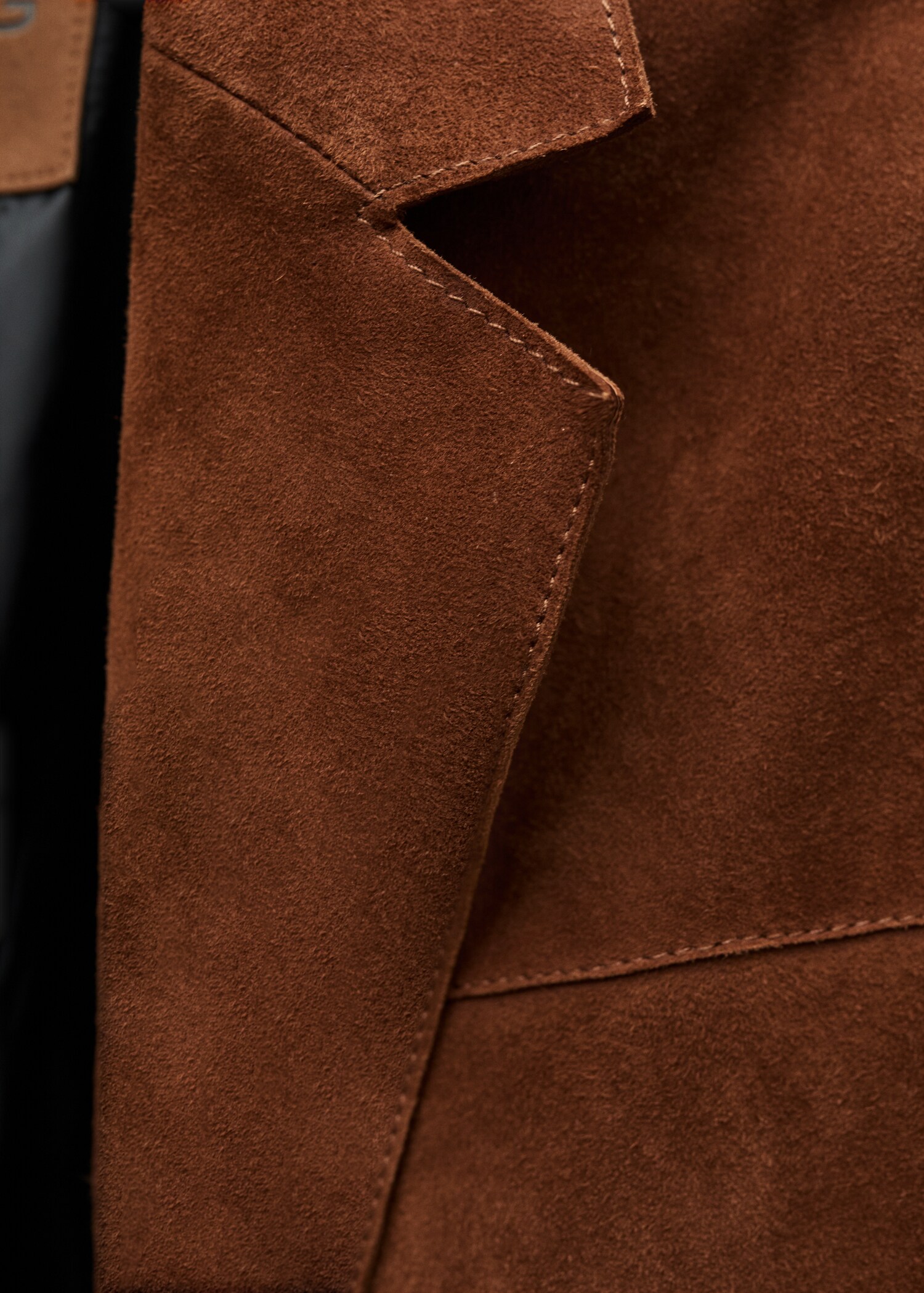 Suede leather blazer - Details of the article 0