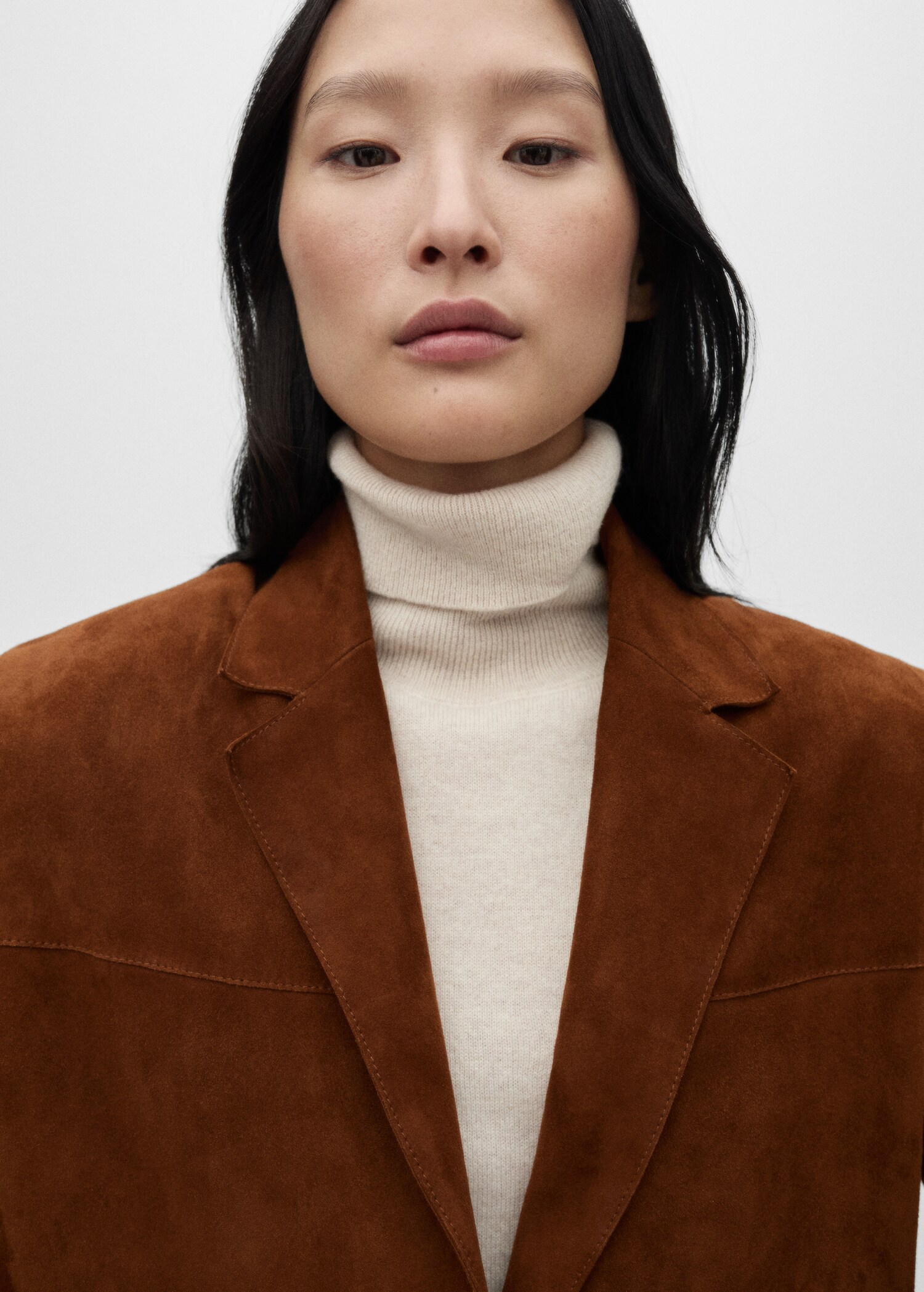 Suede leather blazer - Details of the article 1