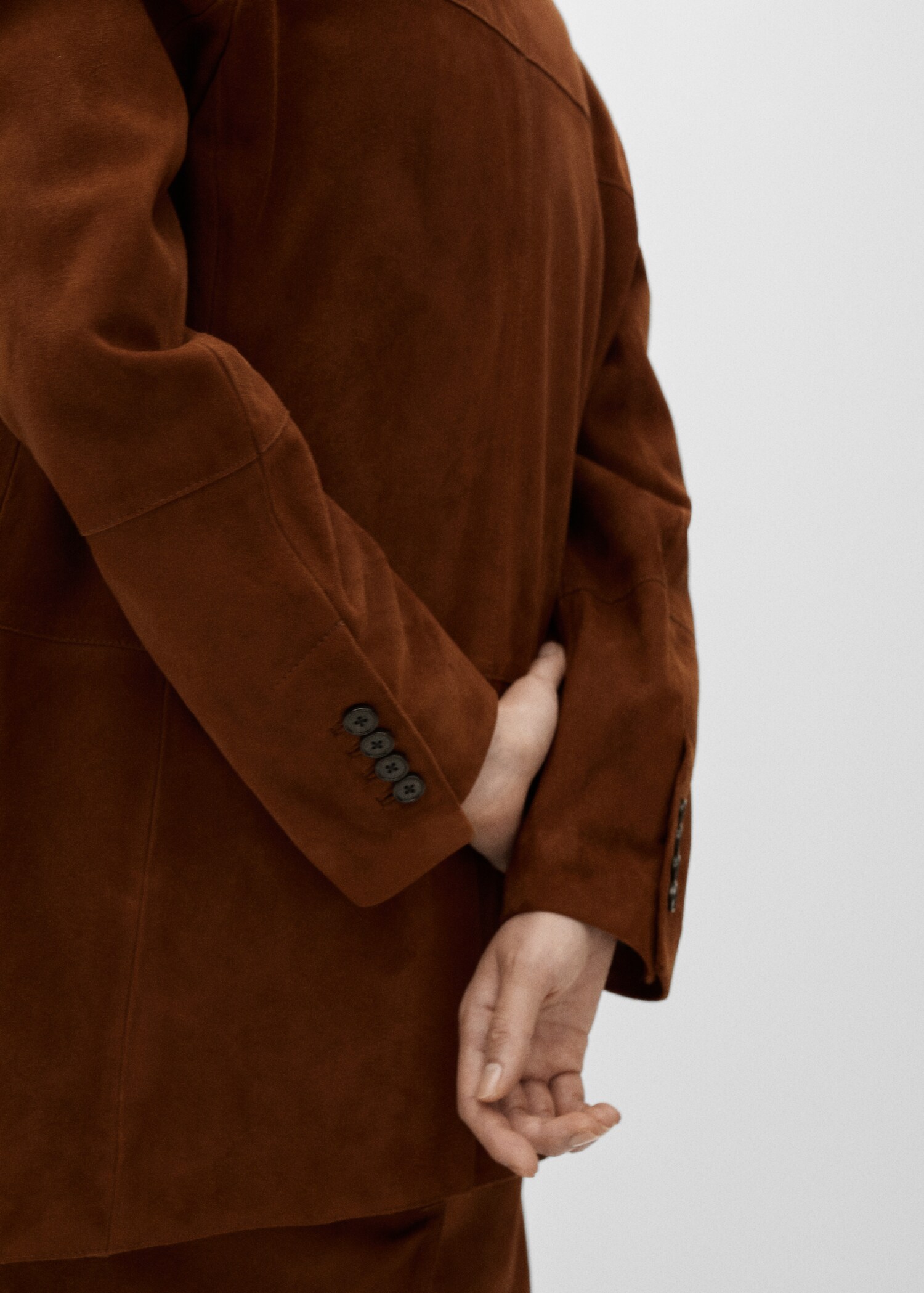 Suede leather blazer - Details of the article 6