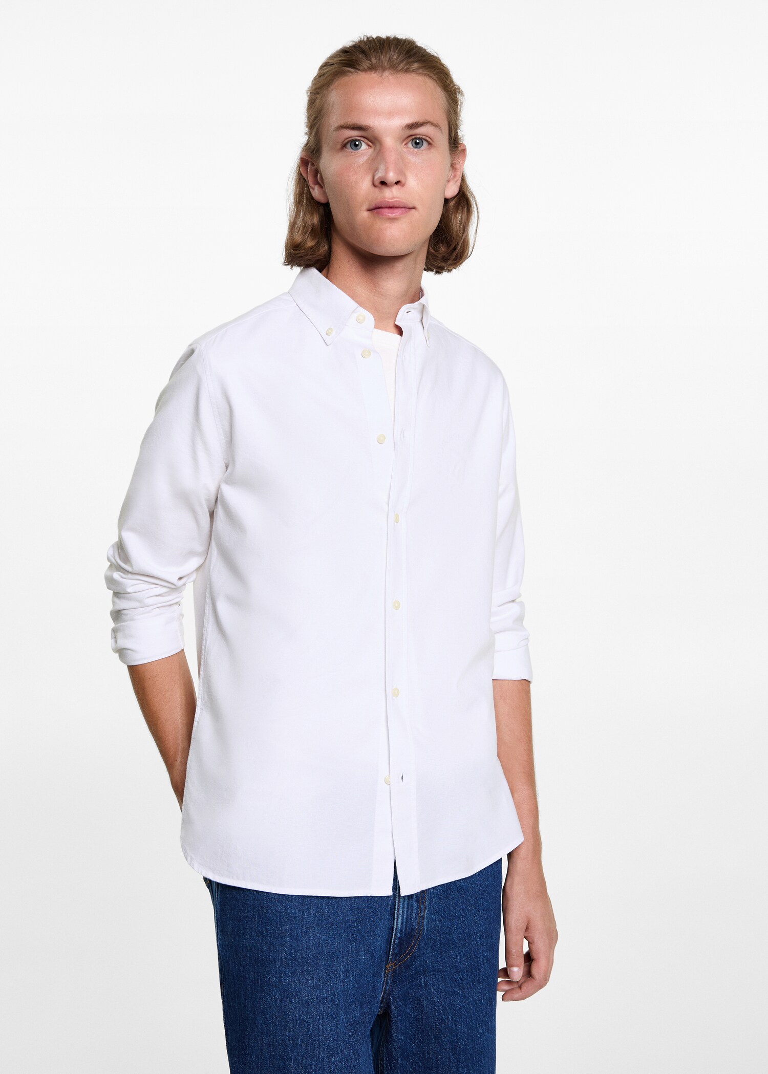 Camisa Oxford algodón - Plano medio