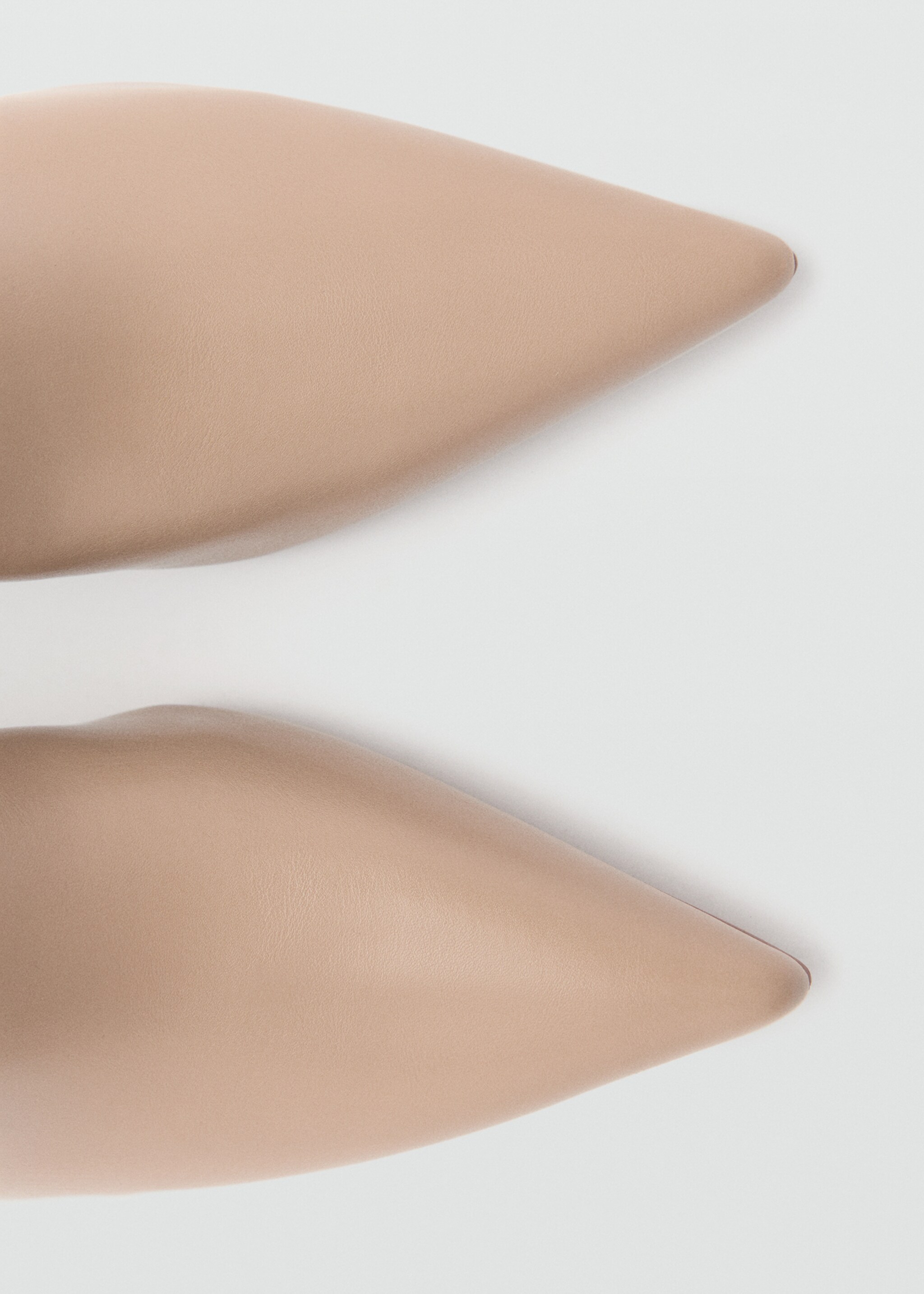 Pointed heel ankle boot - Details of the article 2, Beige. Ref: 77065663-00.