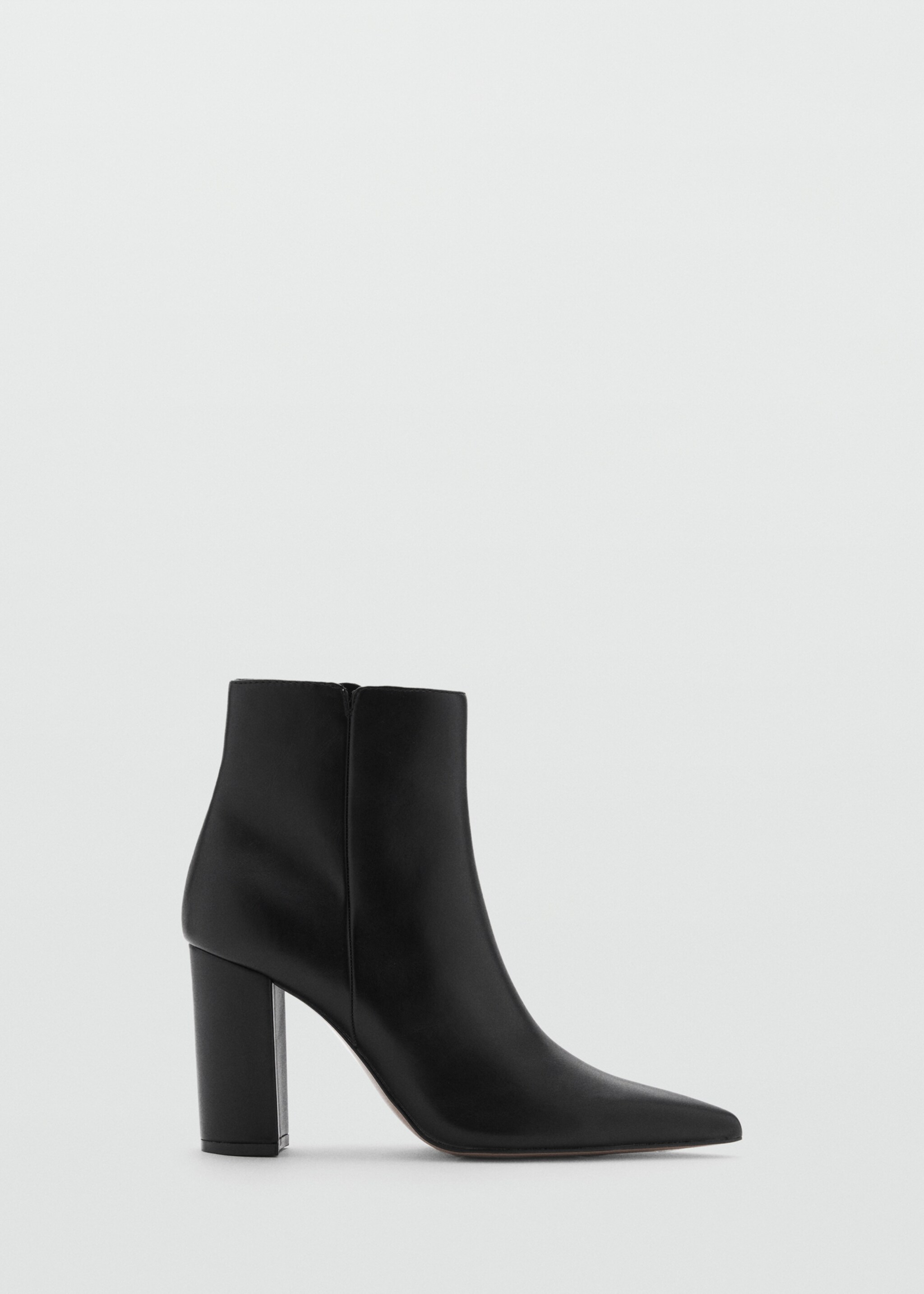 Bottines pointues à talon - Article sans modèle, Noir. Ref: 77065663-00.