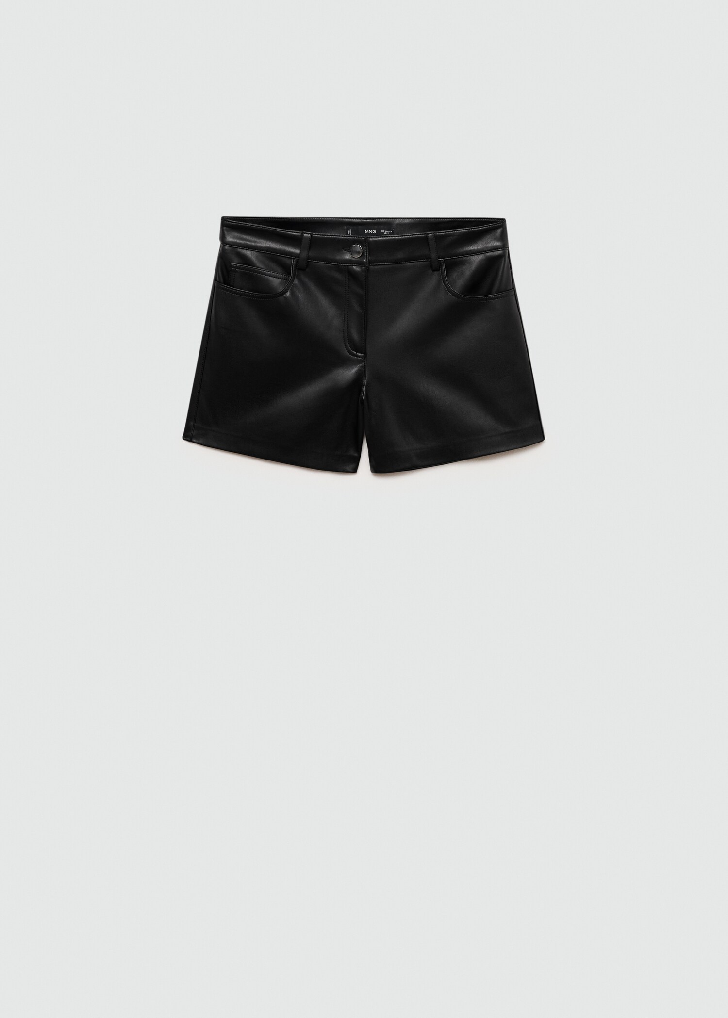 Leather-effect shorts - Article without model