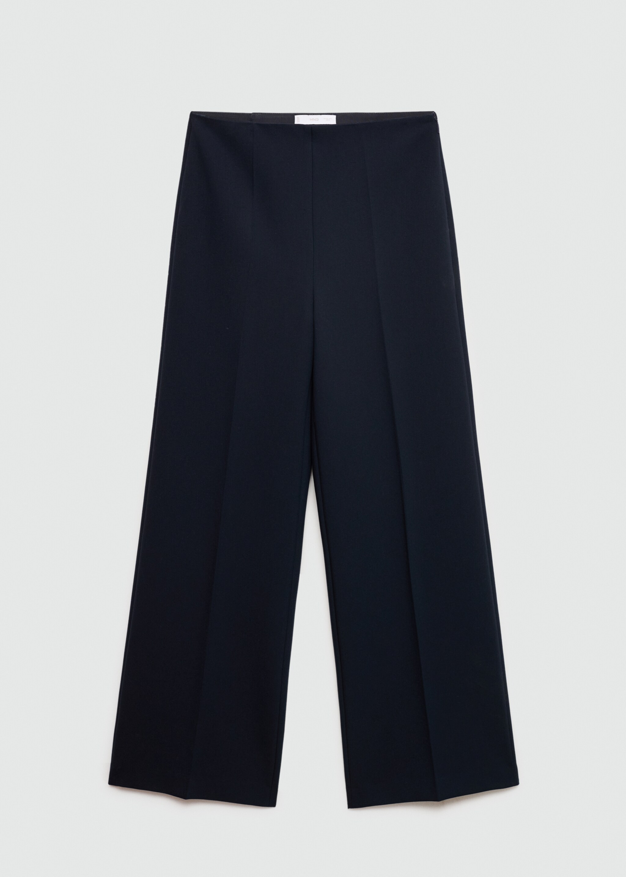 Wideleg pleated trousers - Article without model, Dark Navy. Ref: 77065674-00.