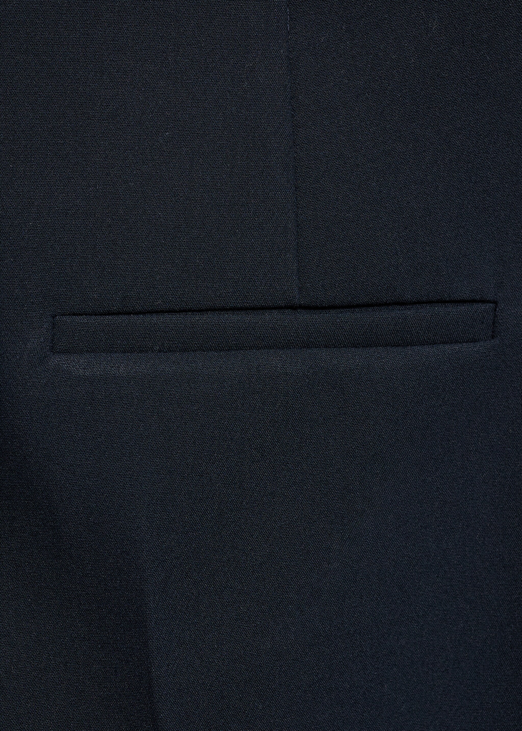 Wideleg pleated trousers - Details of the article 0, Dark Navy. Ref: 77065674-00.