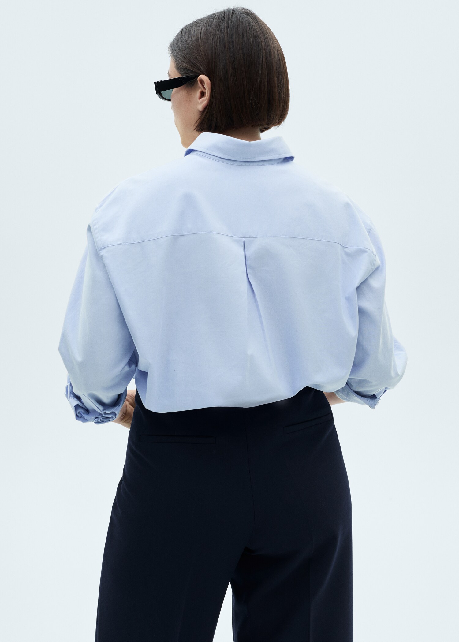Wideleg pleated trousers - Details of the article 4