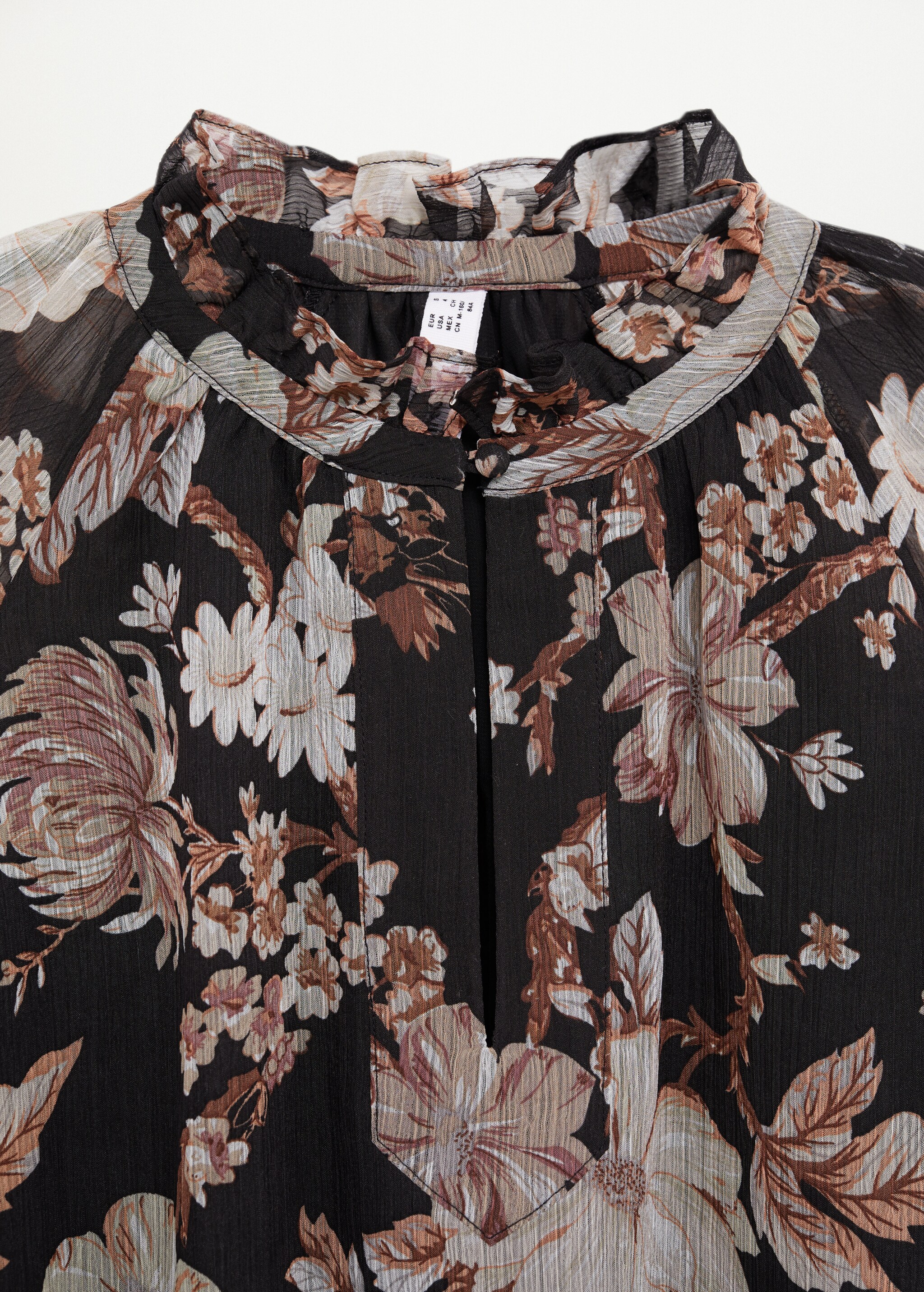 Recycled polyester printed blouse - Details of the article 8
