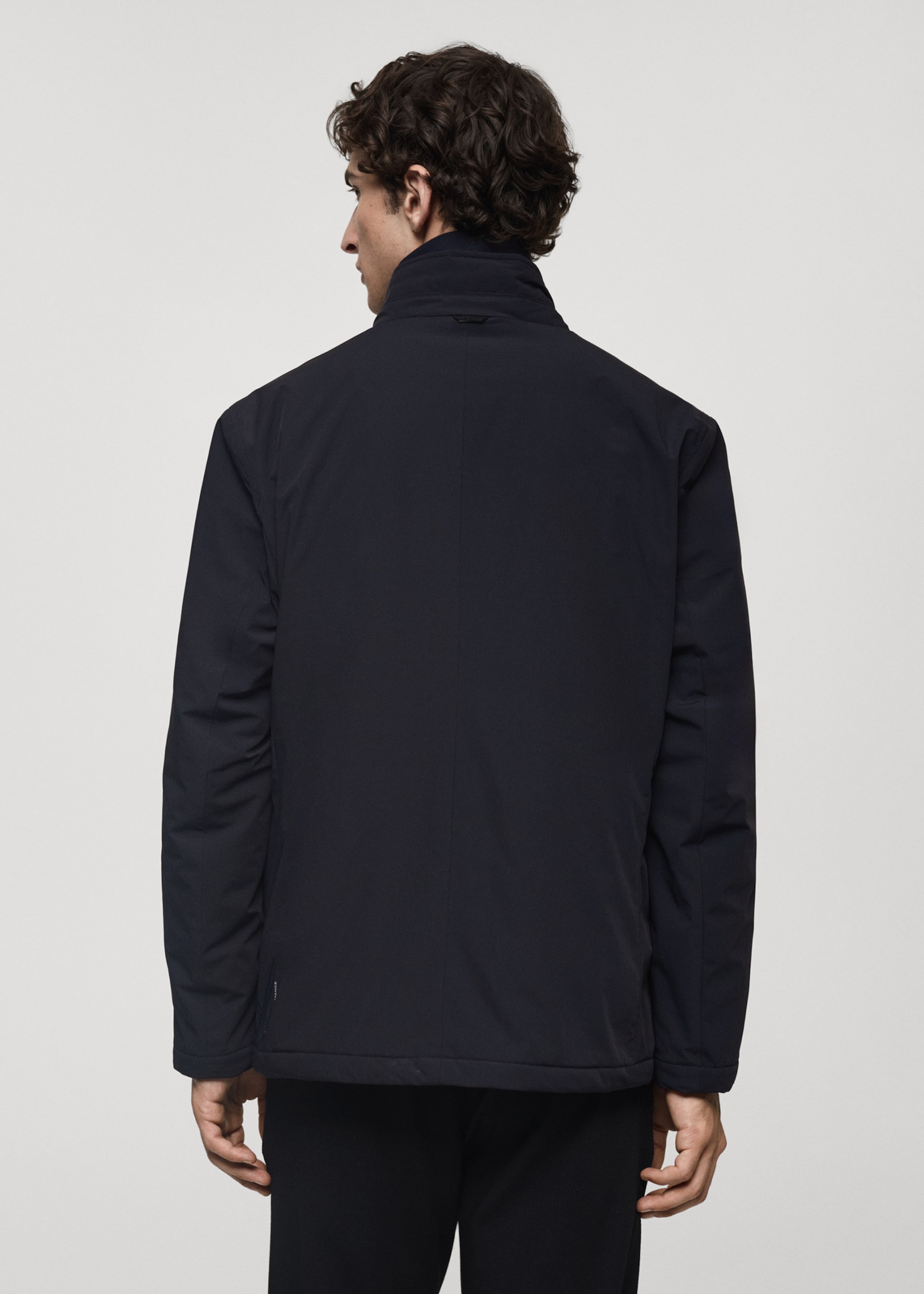 Waterproof jacket with Thermore® padding - Reverse of the article, Dark Navy. Ref: 77065960-00.