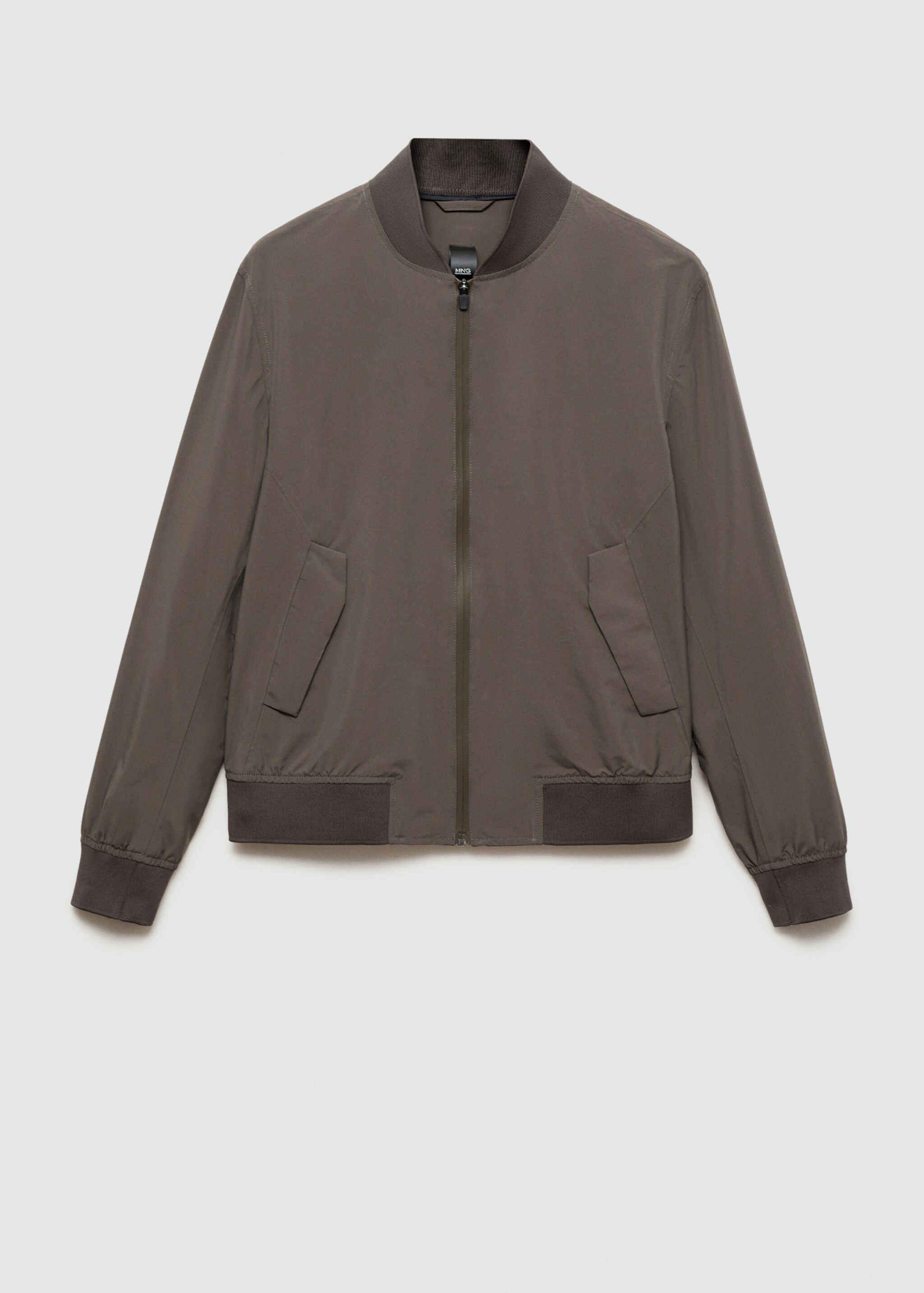 Bomber tissu technique imperméable - Article sans modèle, Marron. Ref: 77065962-00.