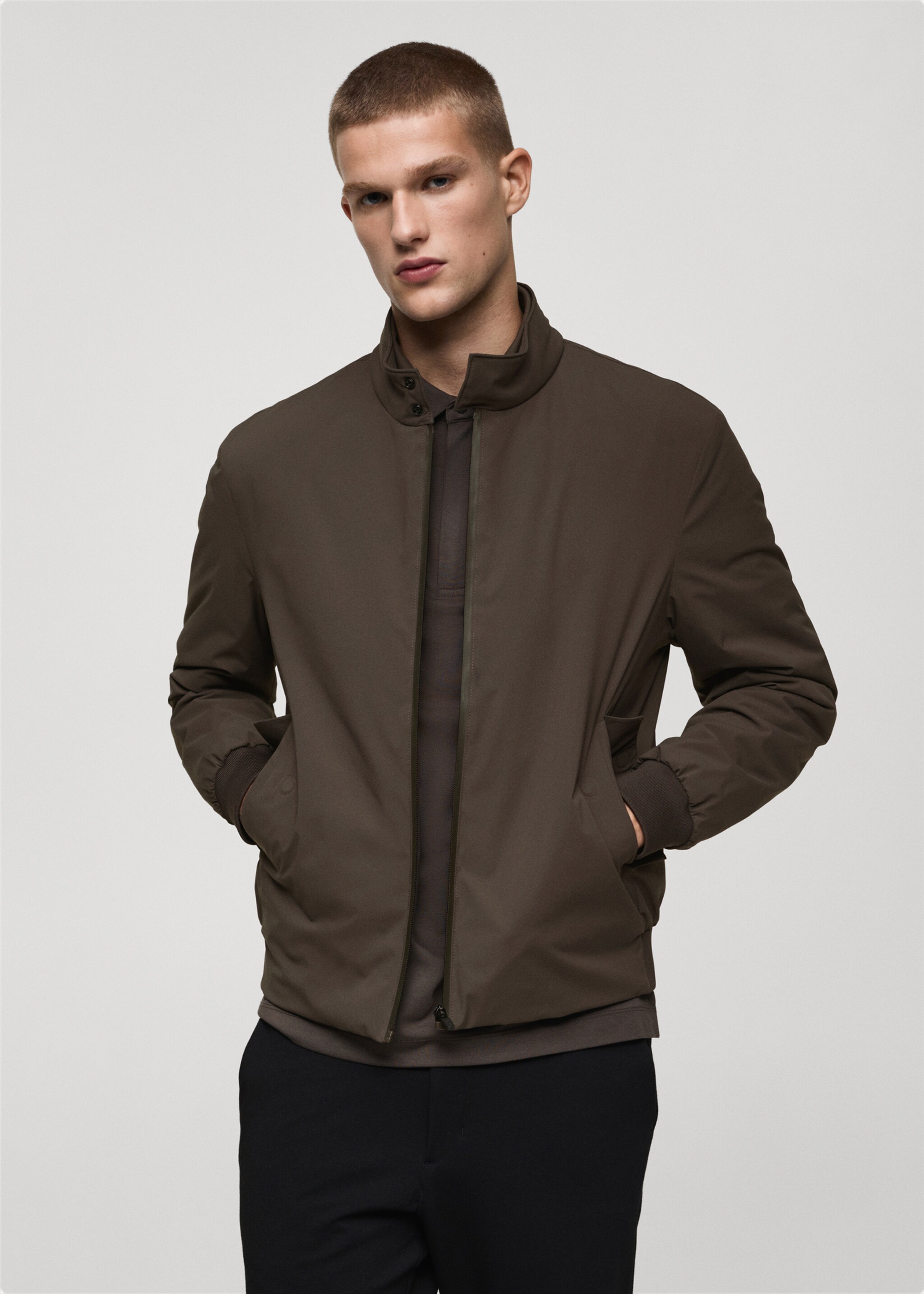 Veste imperméable rembourrage Thermore® - Plan moyen, Marron. Ref: 77065963-00.
