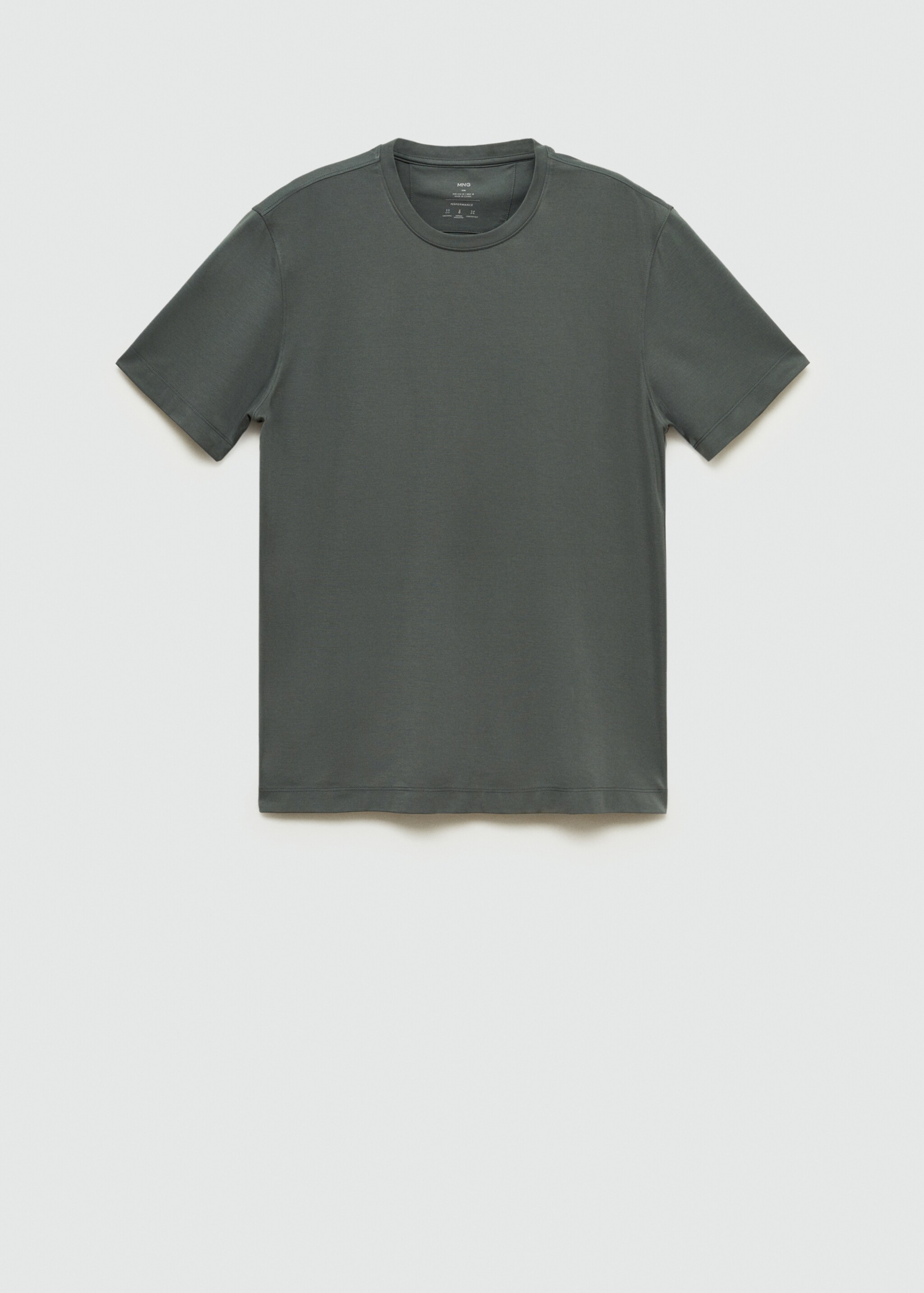 Comfort stretch kreukvast T-shirt - Artikel zonder model, Groen. Ref: 77065966-00.