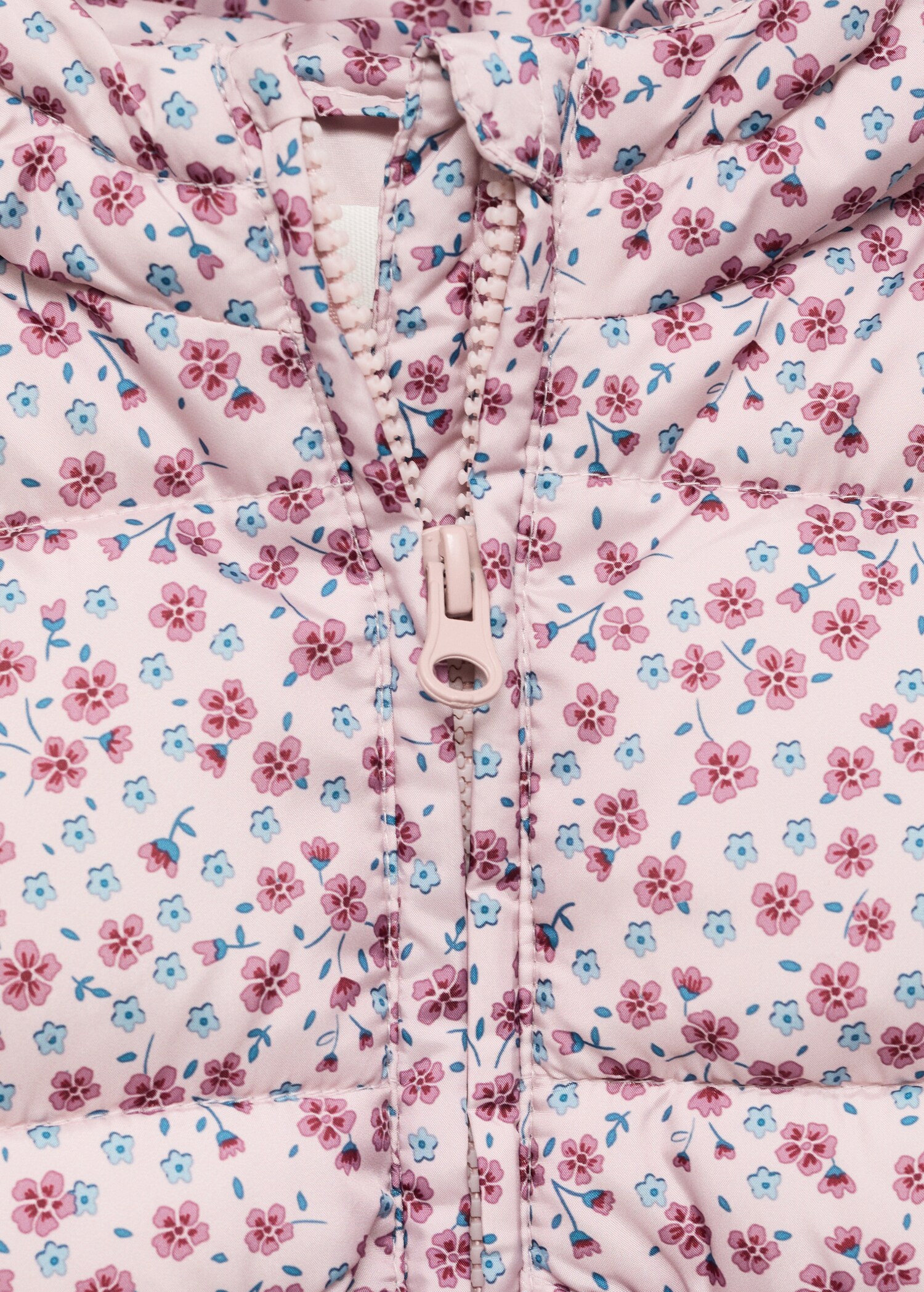 Flowers print quilted anorak - Details of the article 8