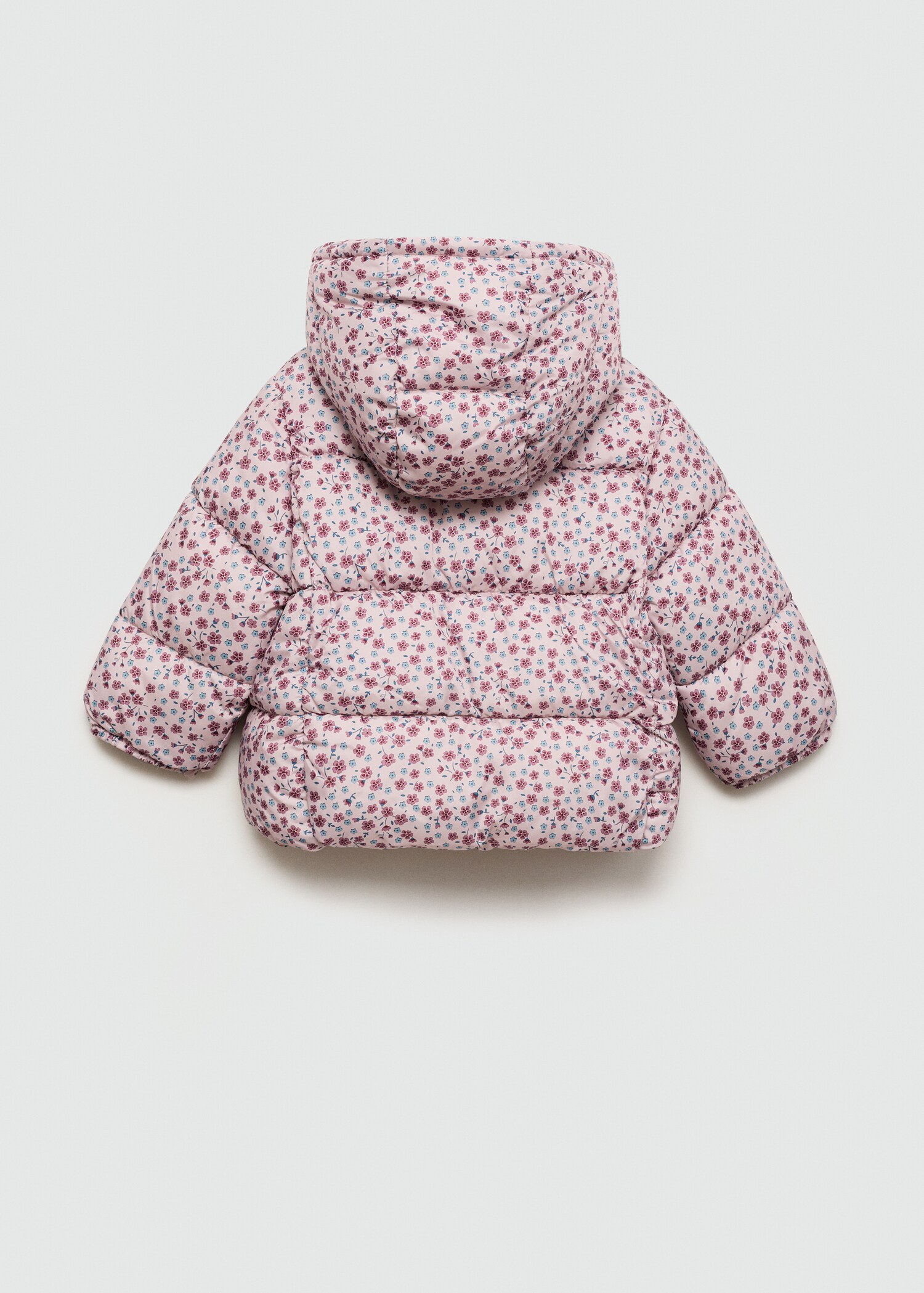 Flowers print quilted anorak - Reverse of the article