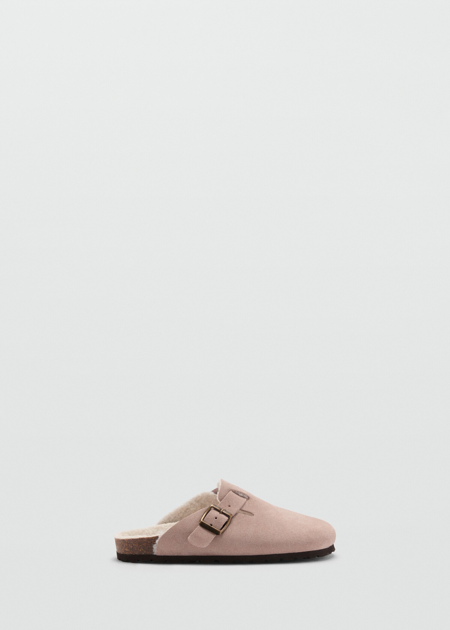 Sheepskin clogs with fur-effect lining - Article without model