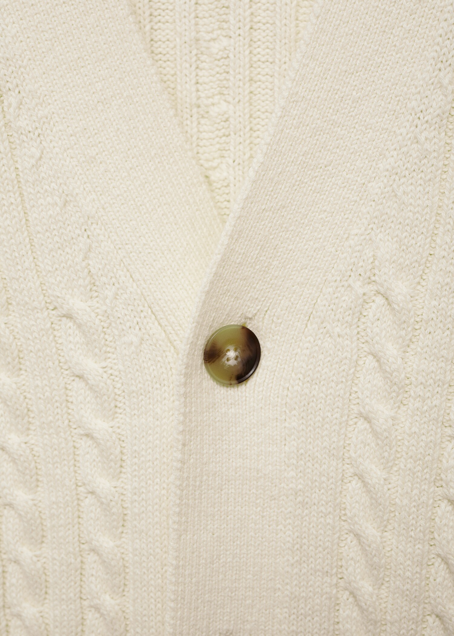 Cardigan maglia spessa trecce bottoni - Dettaglio dell'articolo 8