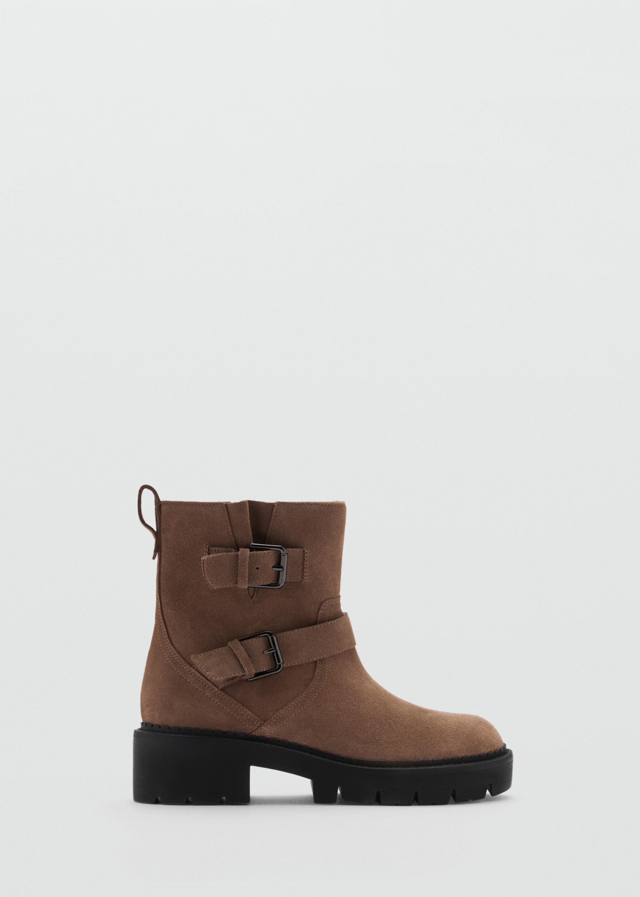 Buckle leather ankle boots - Article without model, Chocolate. Ref: 77065974-00.