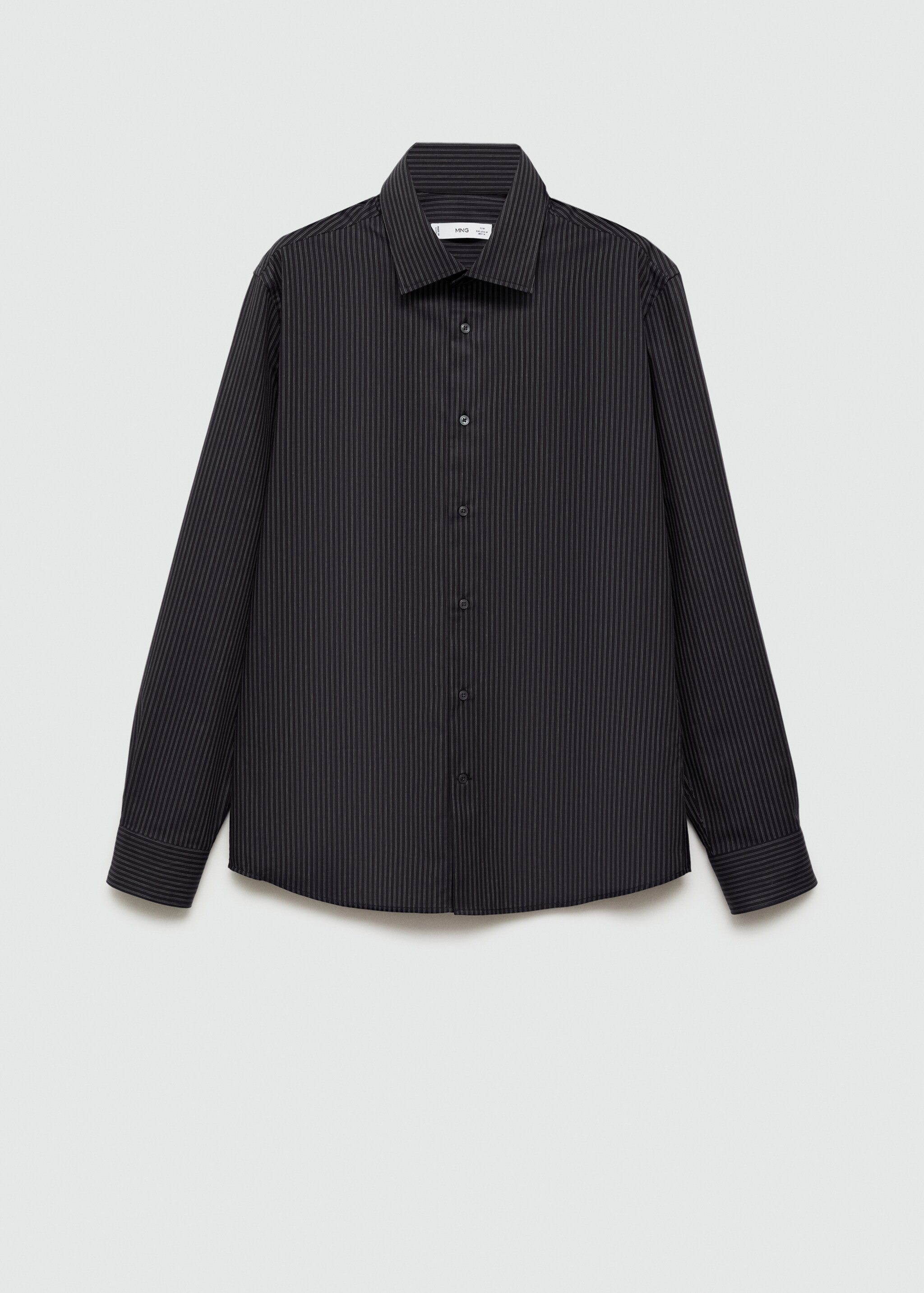 Camisa algodón slim fit raya diplomática - Artículo sin modelo, Gris. Ref: 77065980-00.