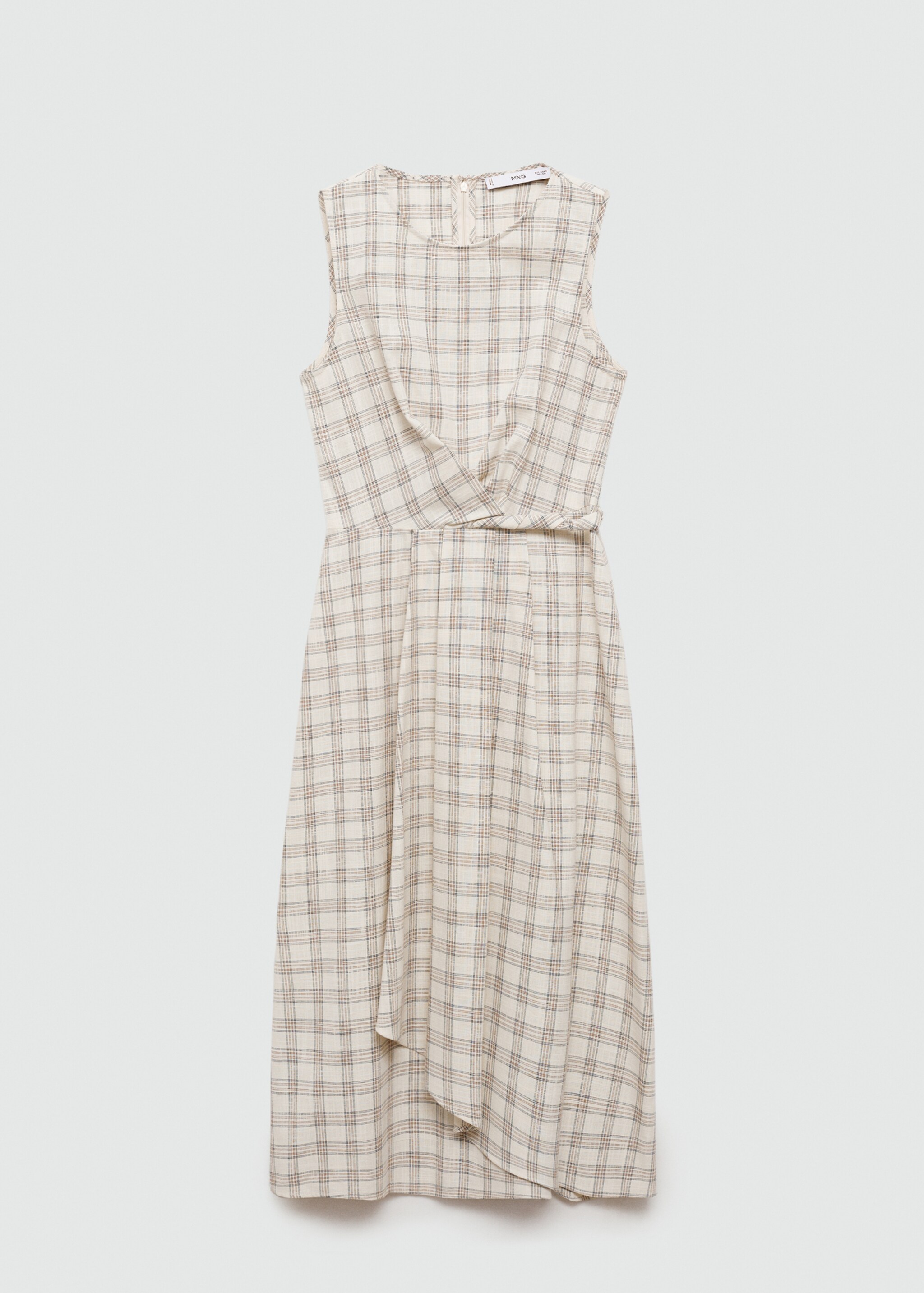 Check-print midi-dress - Article without model