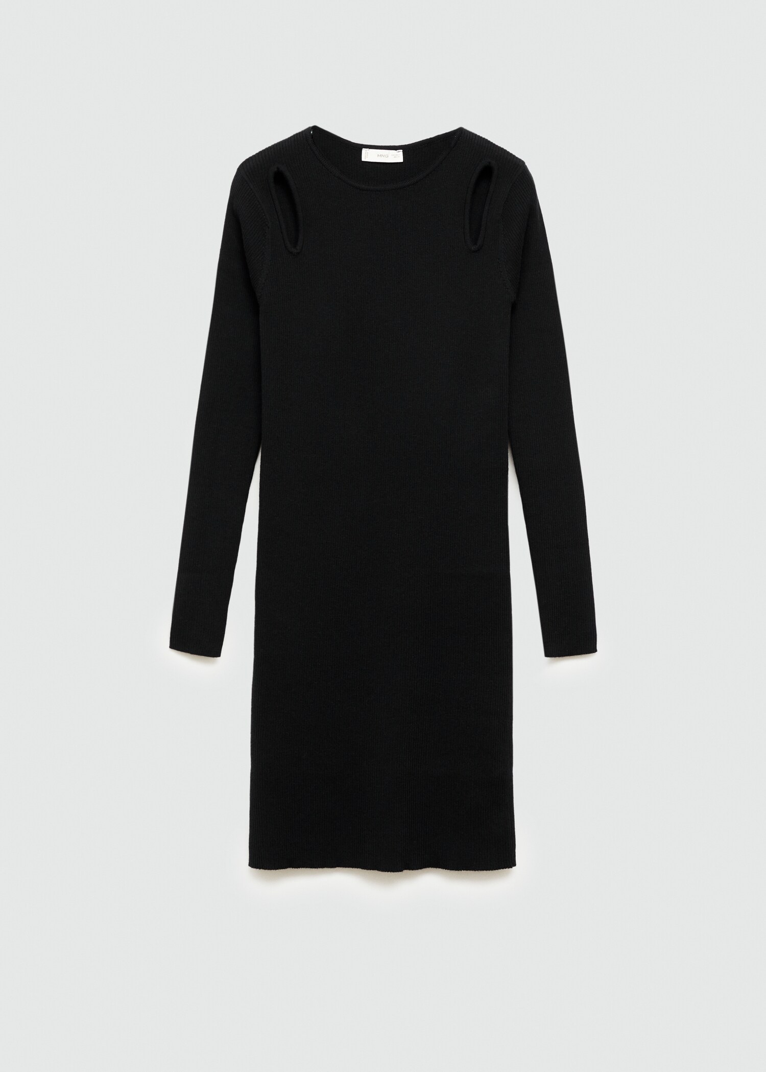 Robe maille côtelée ouvertures - Article sans modèle