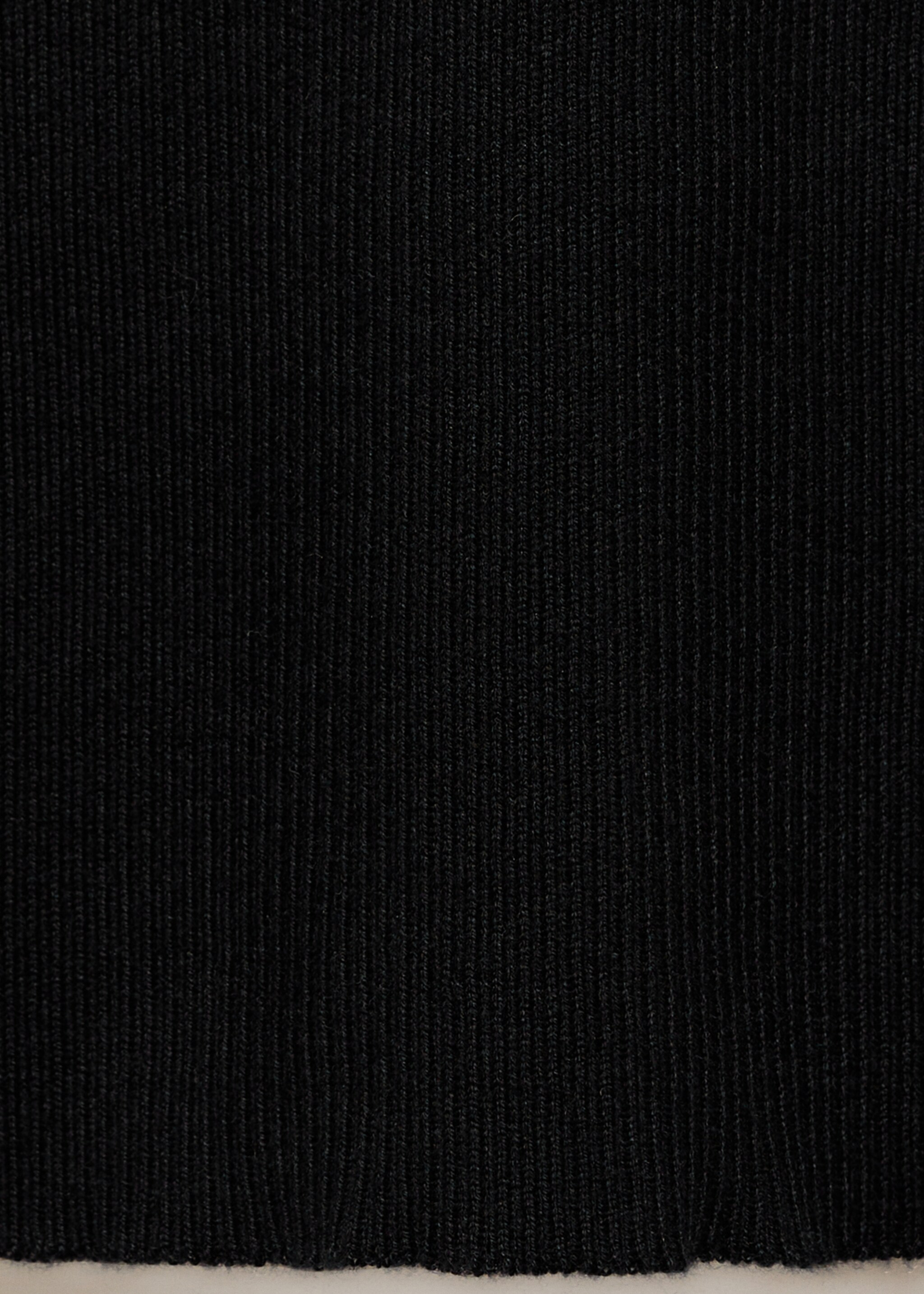 Robe maille côtelée ouvertures - Détail de l'article 0, Noir. Ref: 77065984-00.