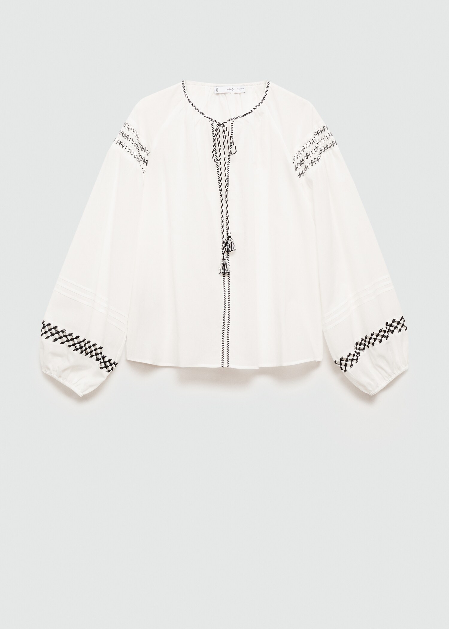 Blusa algodón bordados decorativos - Artículo sin modelo