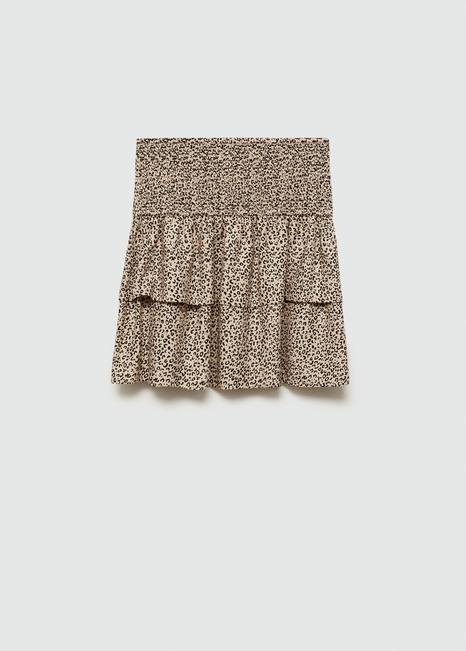 Leopardmönstrad volangkjol - Artikel utan modell