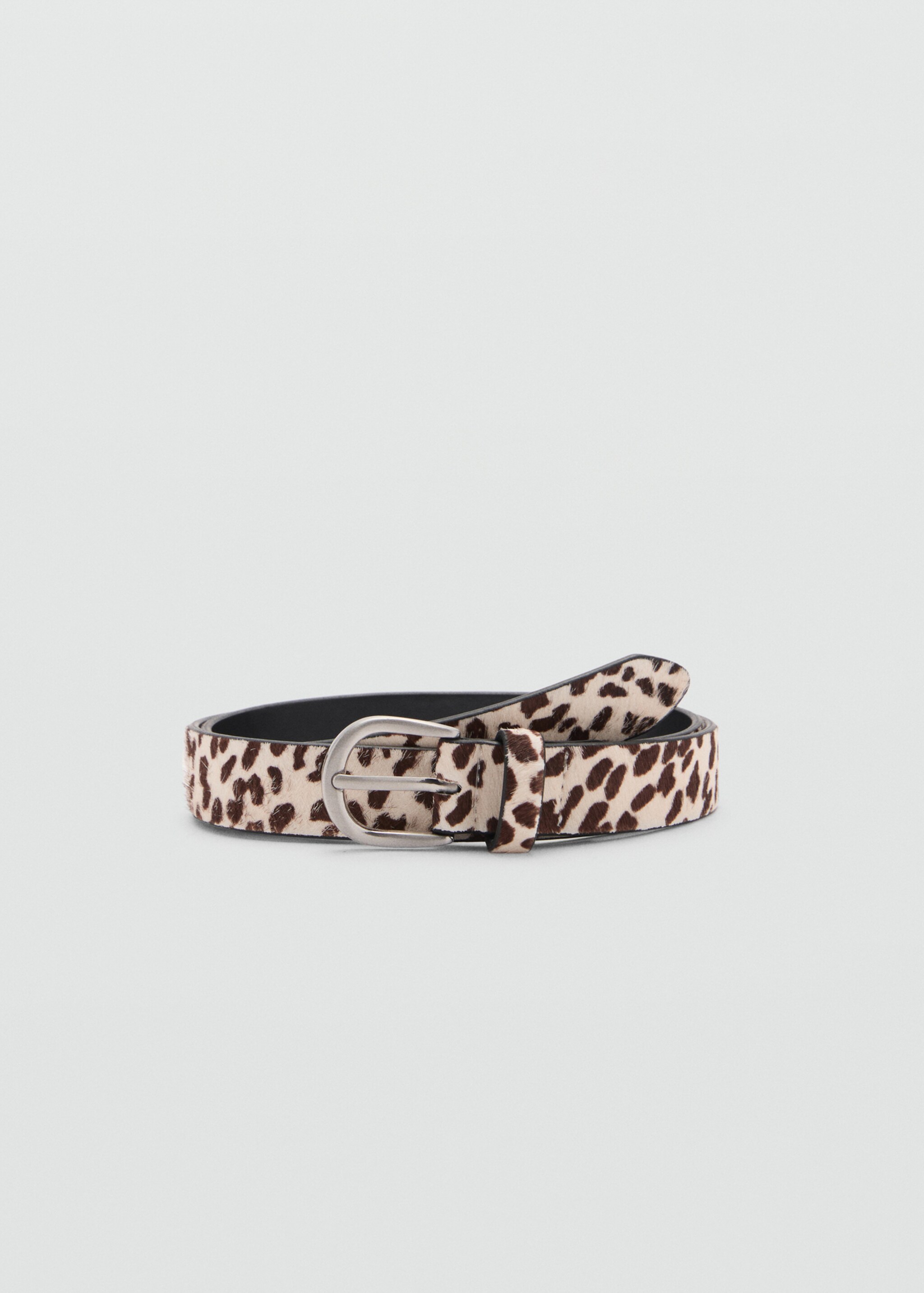 Animal print leather belt - Article without model