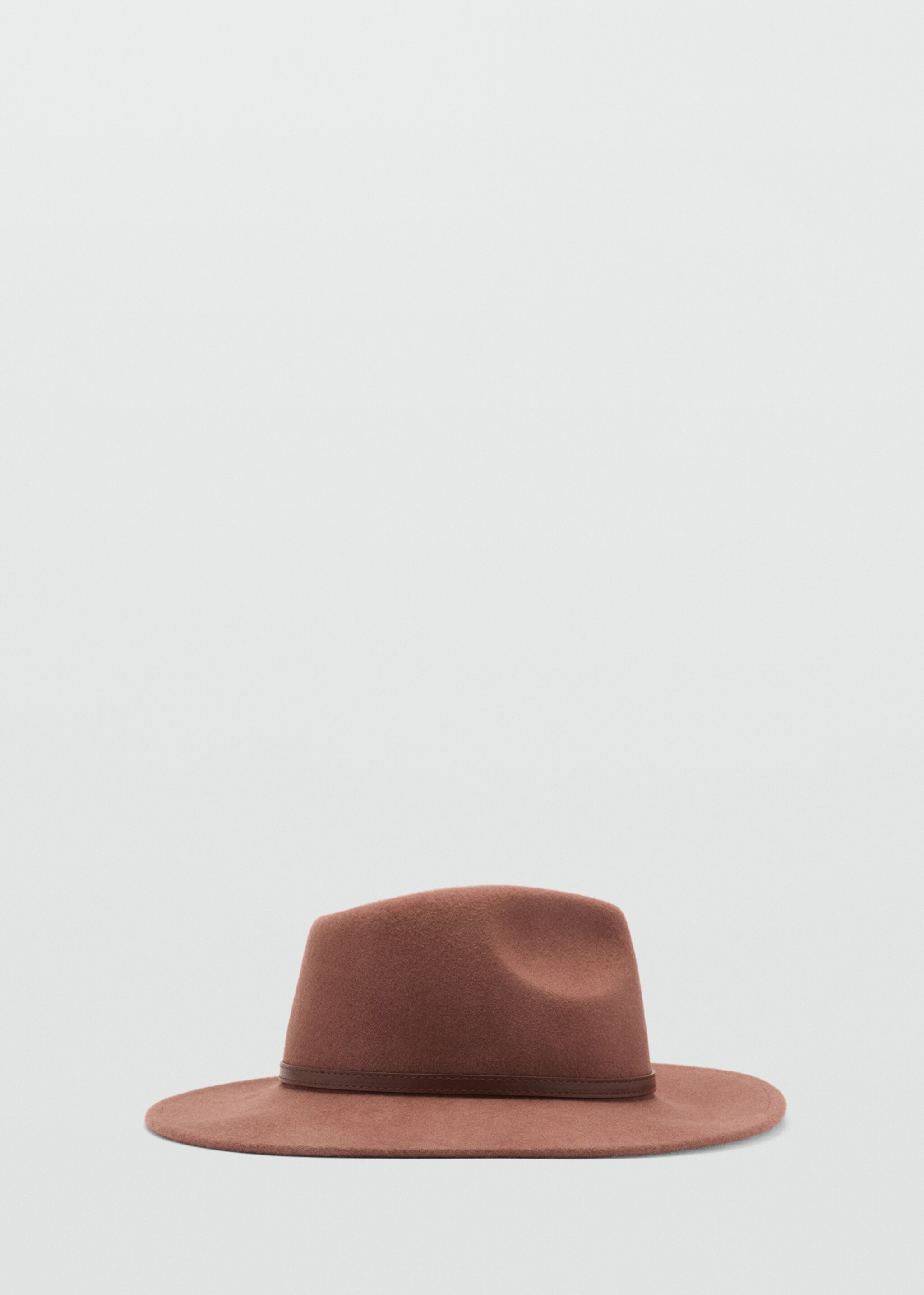 Woollen hat with decorative ribbon - Article without model