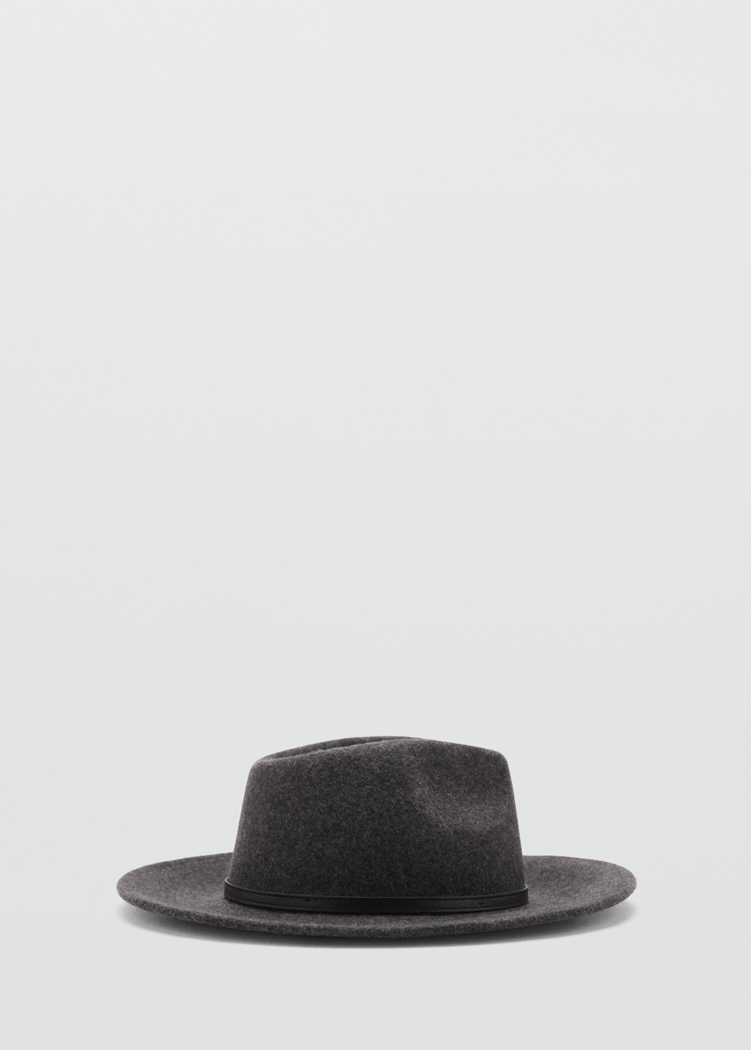ARKET - Chapeau de qualité supérieure en laine mélangée et imitation peau de mouton avec bord rabattu - Gris foncé ARKET - Chapeau de qualité supérieure en laine mélangée et imitation peau de mouton avec bord rabattu - Gris foncé