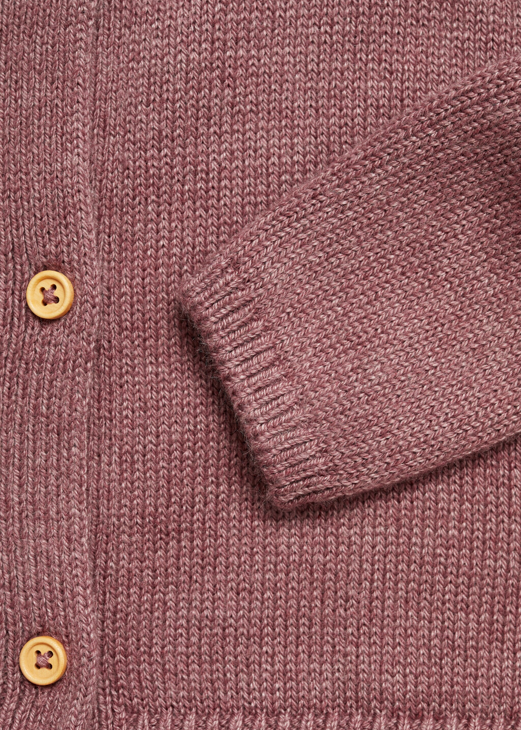 Strickjacke mit Knöpfen - Detail des Artikels 0, Bordeaux. Ref: 77065995-00.