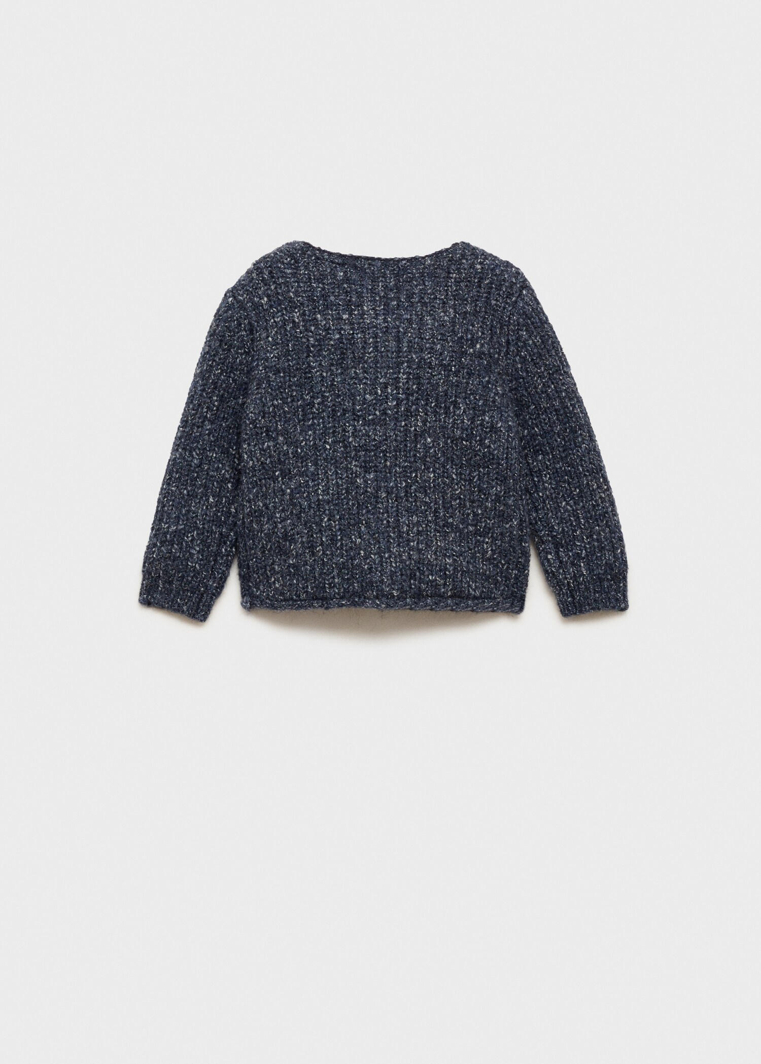 Combined knitted cardigan - Reverse of the article