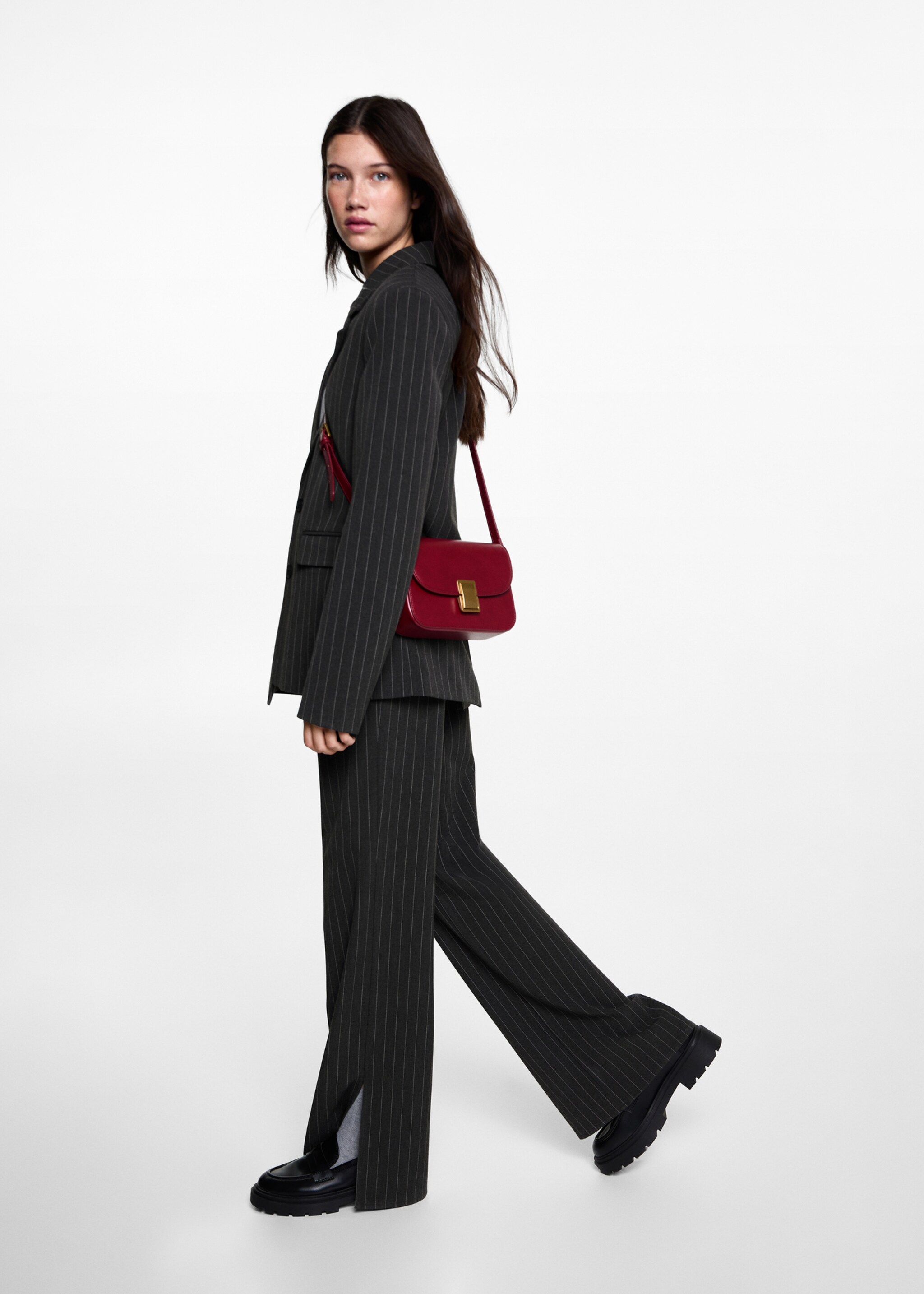 Blazer vestir ratlles - Detall de l'article 2, Gris. Ref: 77066000-00.