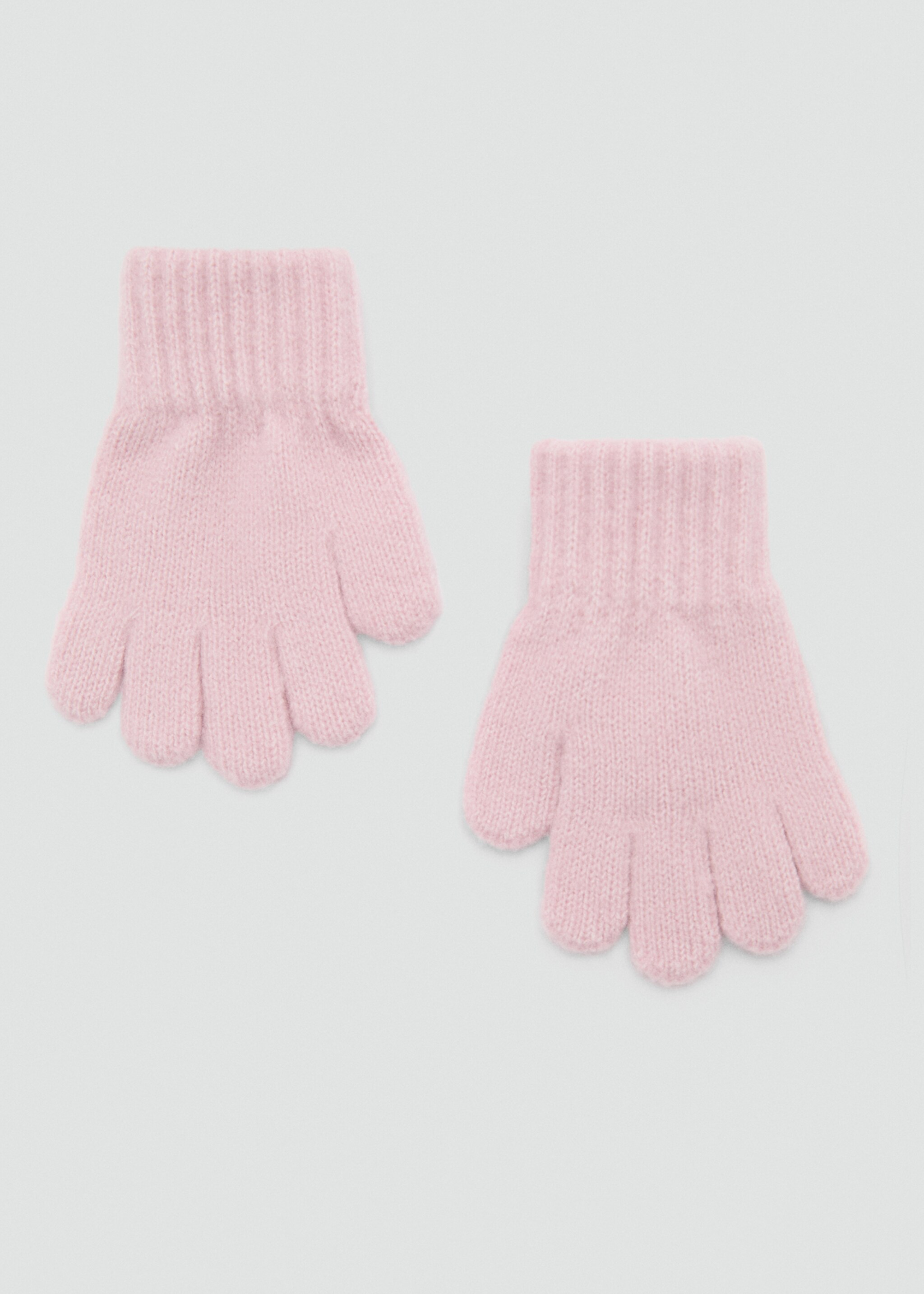 Strickhandschuhe - Artikel ohne Model, Zartrosa. Ref: 77066003-00.