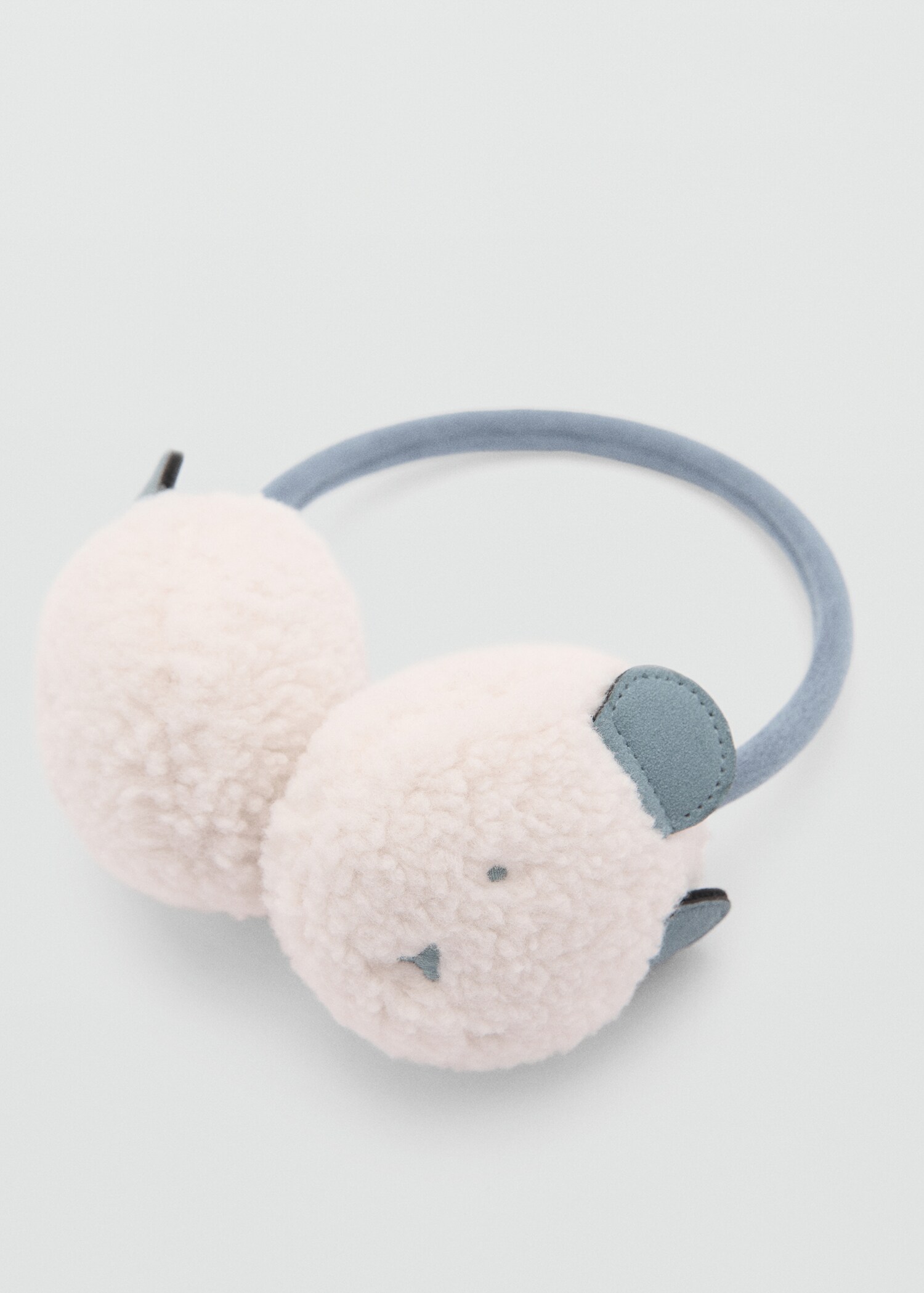 Shearling-effect earmuffs - Medium plane