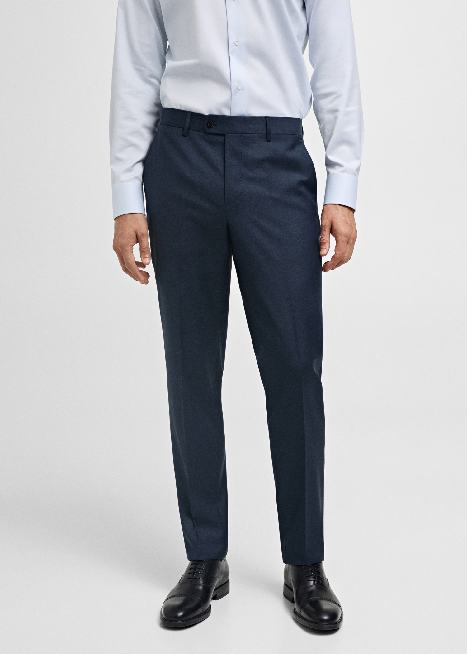 Venice 100% virgin wool suit trousers - Medium plane