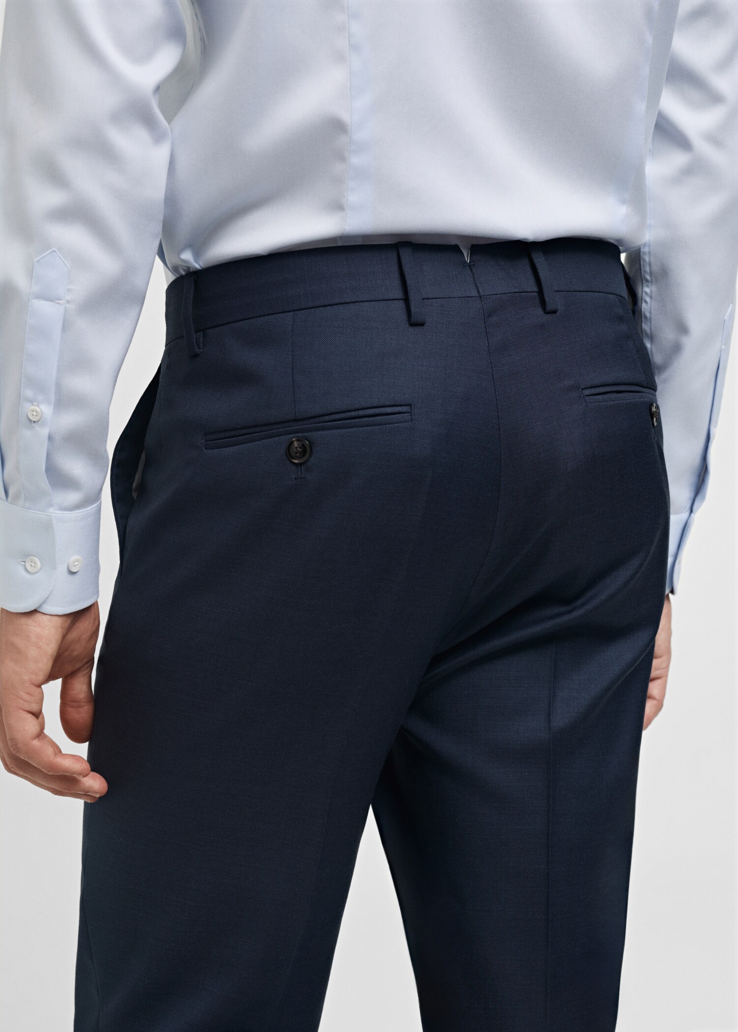 Venice 100% virgin wool suit trousers - Details of the article 6