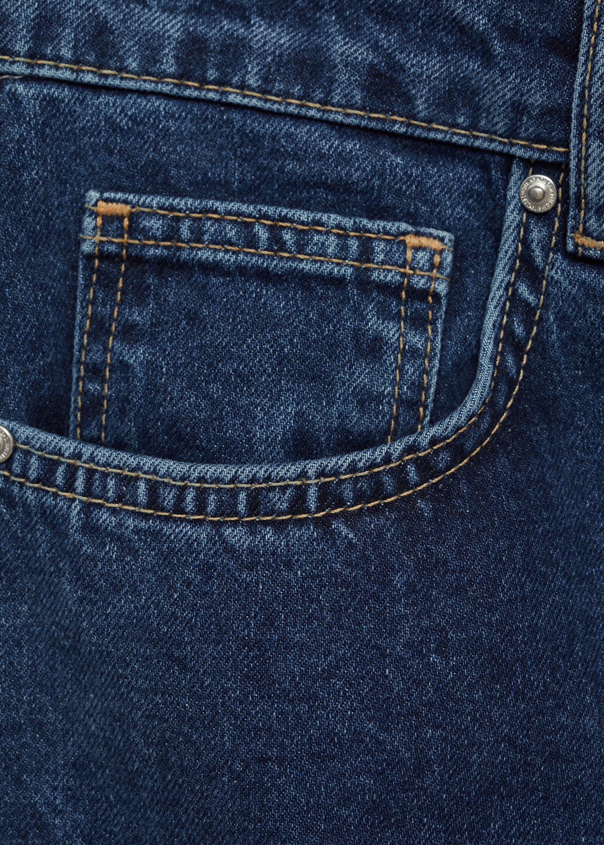 Midi-Jeansrock - Detail des Artikels 0, Dunkelblau. Ref: 77066007-00.