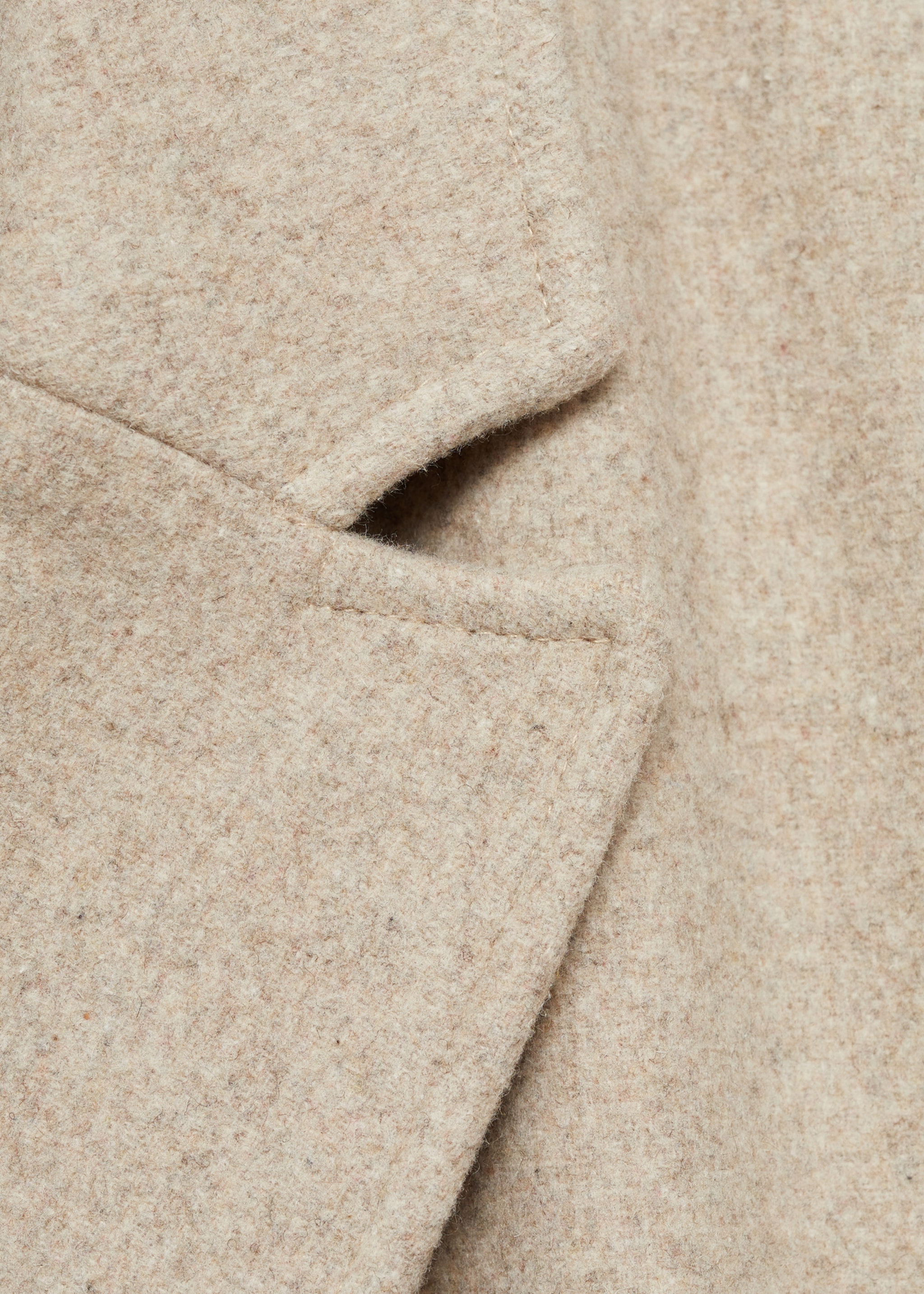 Handmade wool coat - Details of the article 0, Medium Brown. Ref: 77066336-00.
