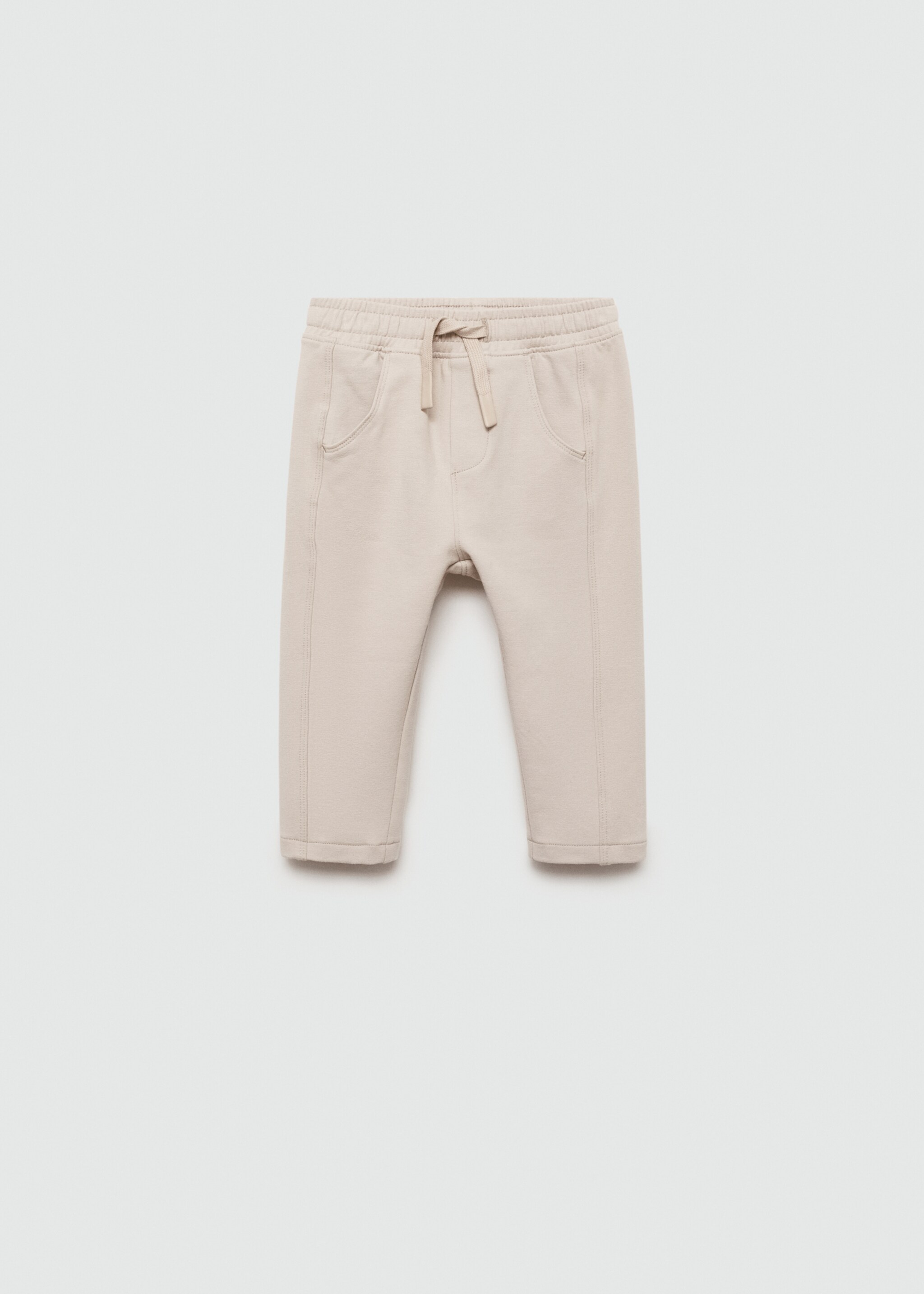 Pantalon taille élastique - Article sans modèle, Sable. Ref: 77066340-00.