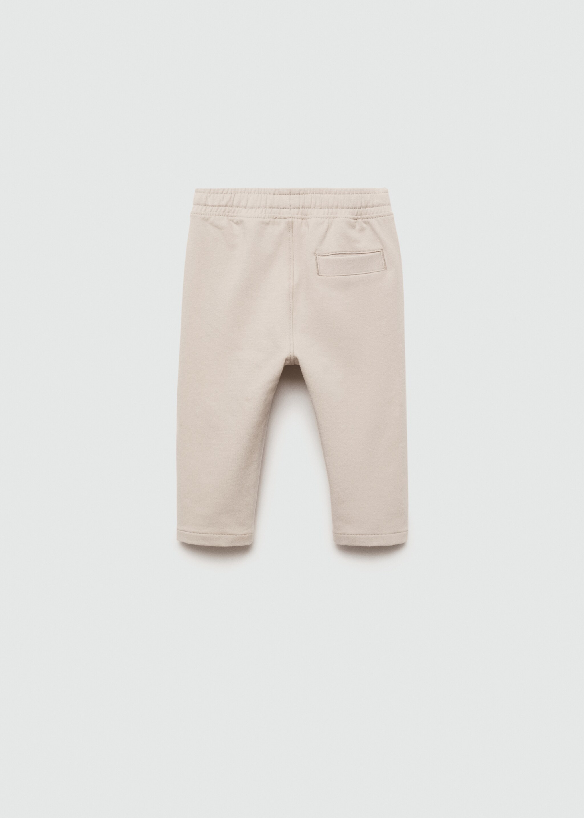 Pantalon taille élastique - Verso de l’article, Sable. Ref: 77066340-00.