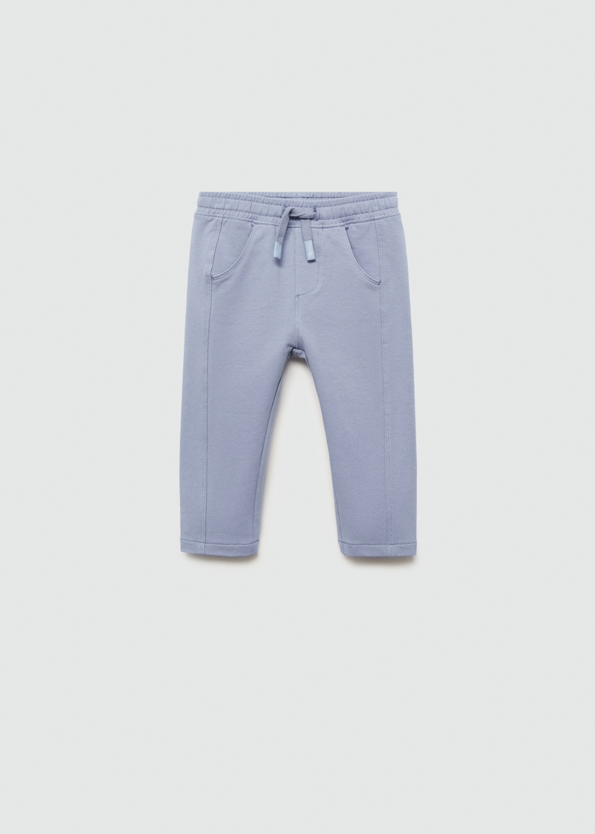 Pantalons cintura elàstica - Article sense model, Blau. Ref: 77066340-00.