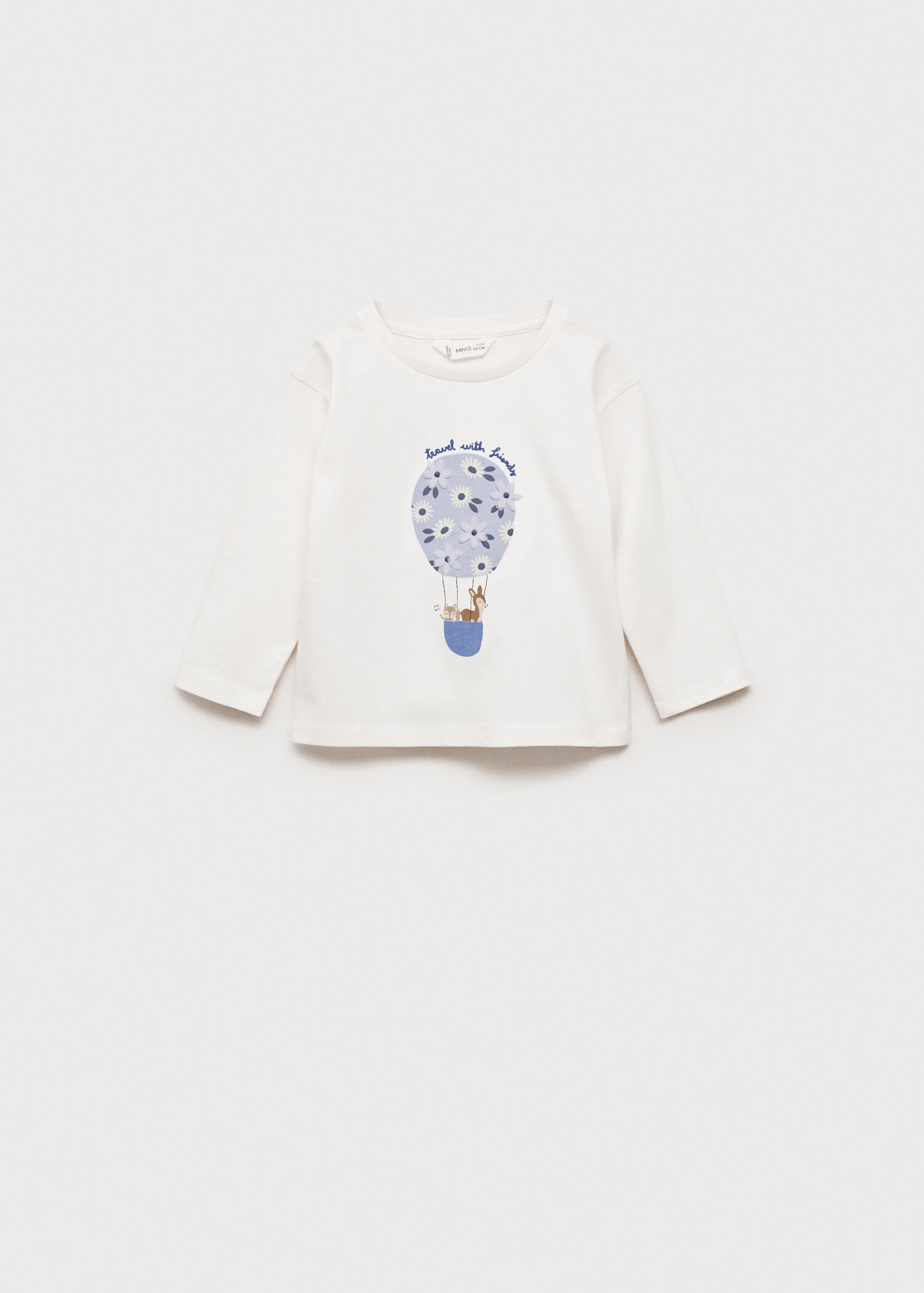 Appliqués flowers t-shirt - Article without model